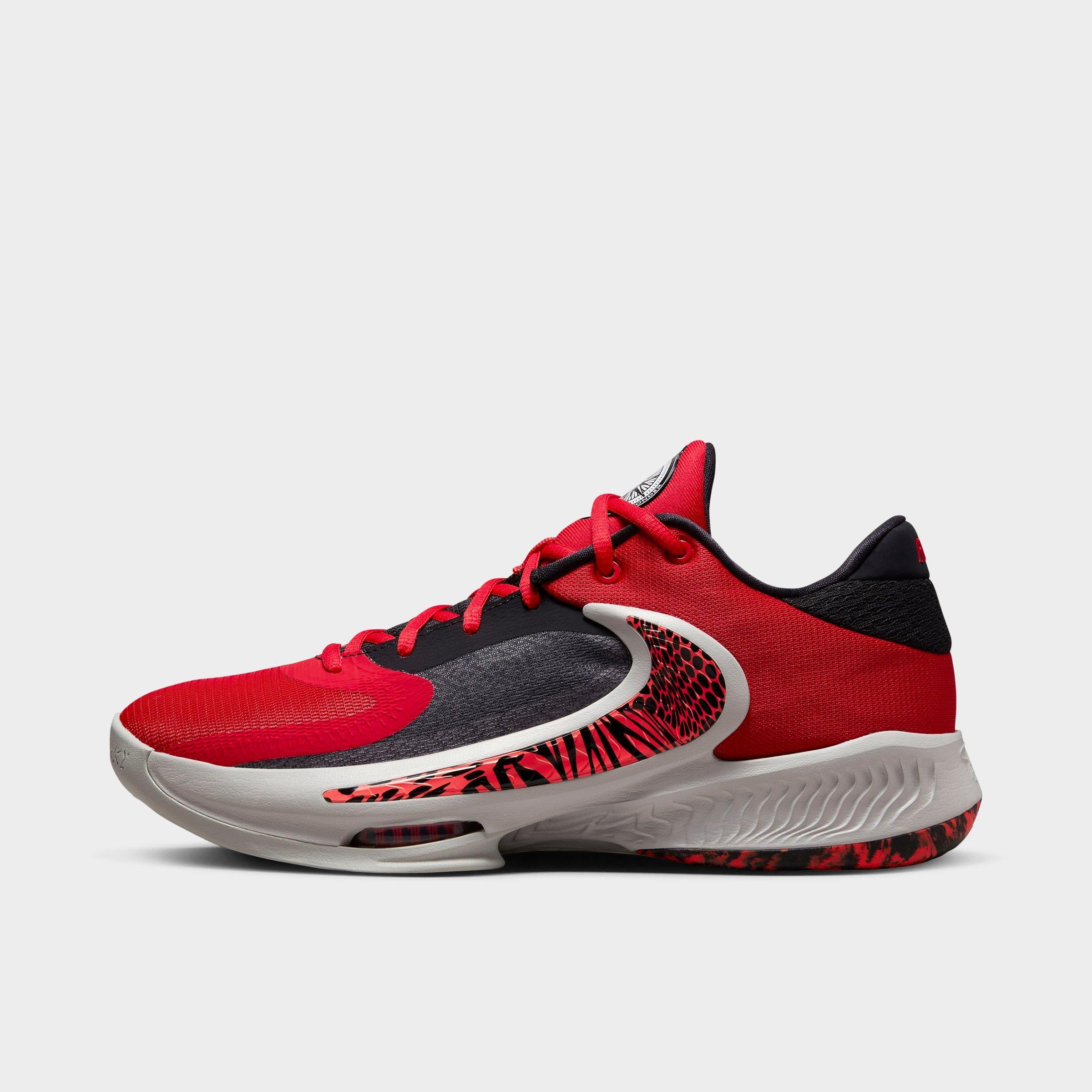 Nike Zoom Freak 4 Basketball Shoes In University Red/bright Crimson