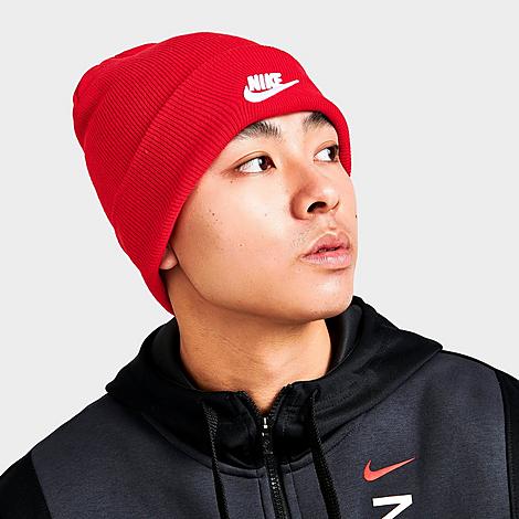 Nike Sportswear Futura Logo Utility Beanie In Red