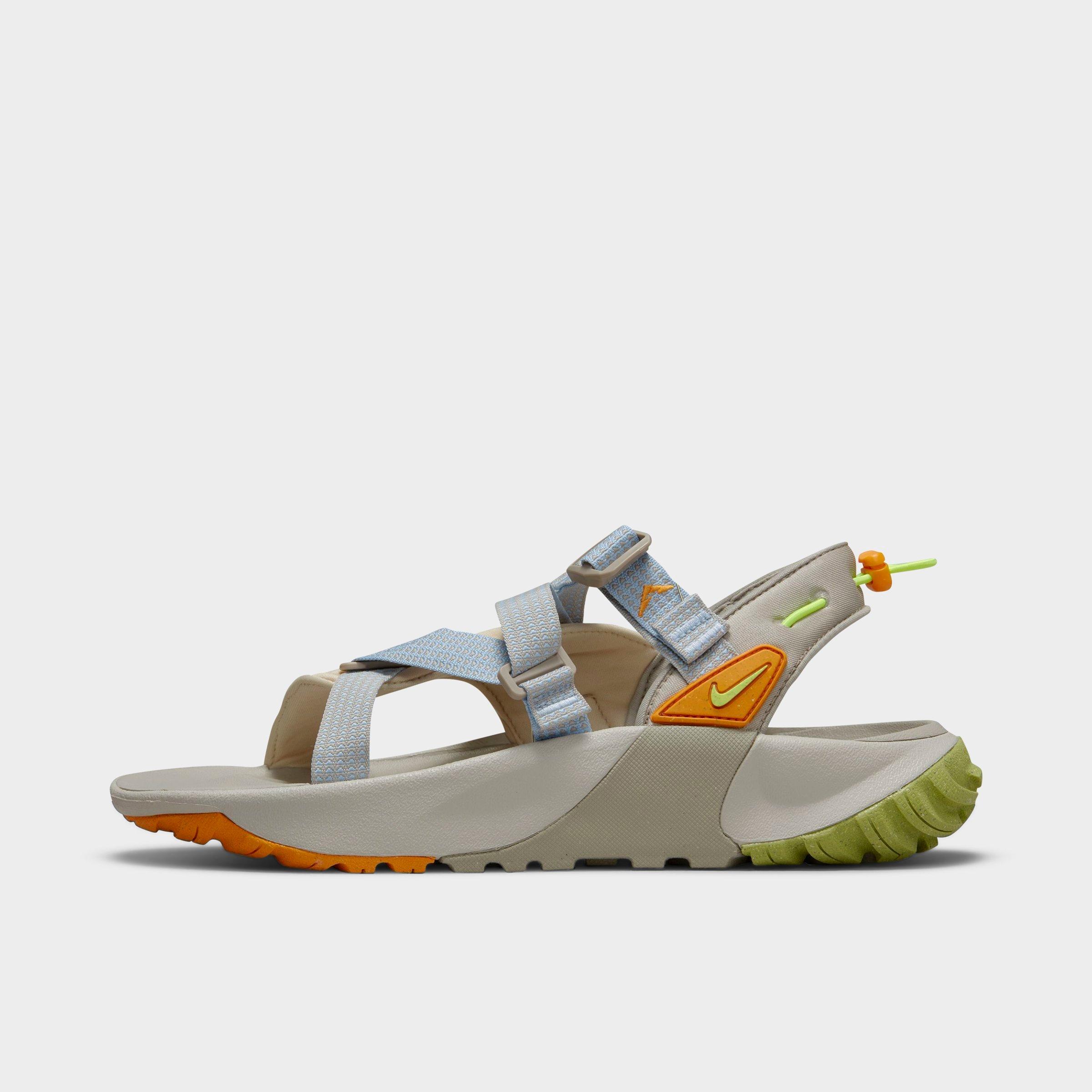 Nike Men's Oneonta Sandals In Sanddrift/volt/light Iron Ore/cobblestone/enigma Stone/kumquat