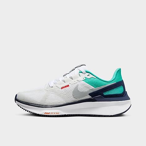 Nike Women's Air Zoom Structure 25 Running Shoes In White/clear Jade/jade Ice/light Smoke Grey