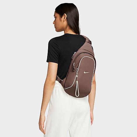 Nike Sportswear Essentials Sling Bag In Plum Eclipse/sail/sanddrift