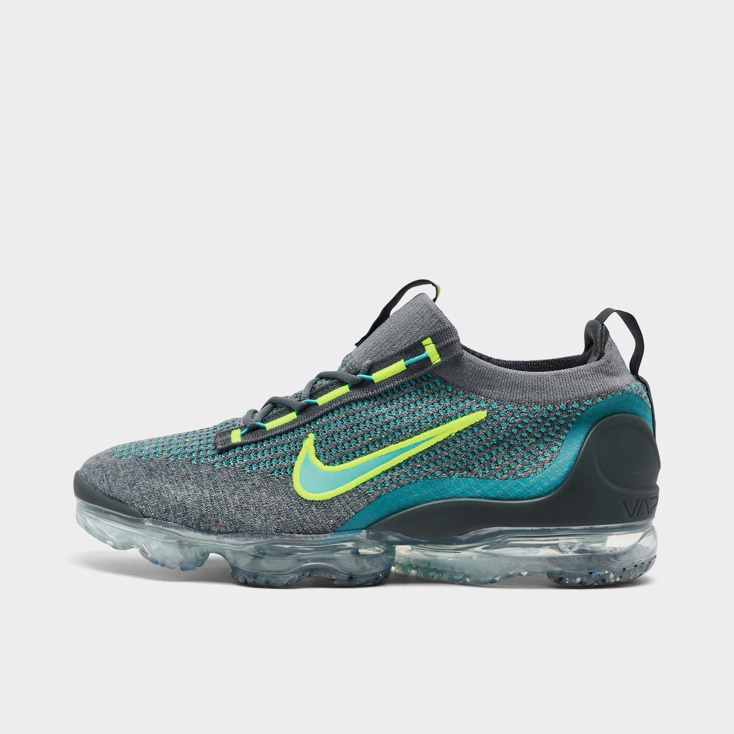 Nike Air Vapormax 2021 Flyknit Sneakers In Cool Gray/washed Teal