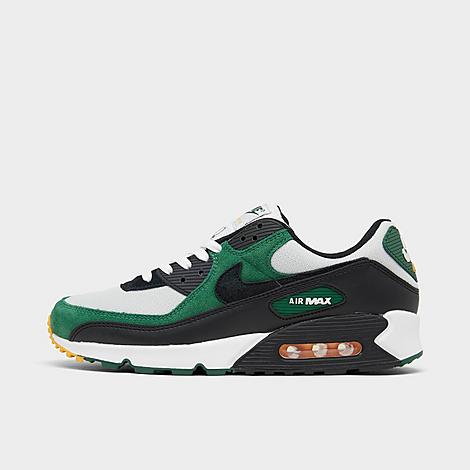Nike Men's Air Max 90 Casual Shoes In Pure Platinum/gorge Green/university Gold/black