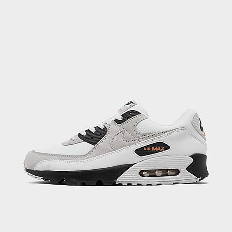 Nike Men's Air Max 90 Casual Shoes In White/pure Platinum/black/hot Curry