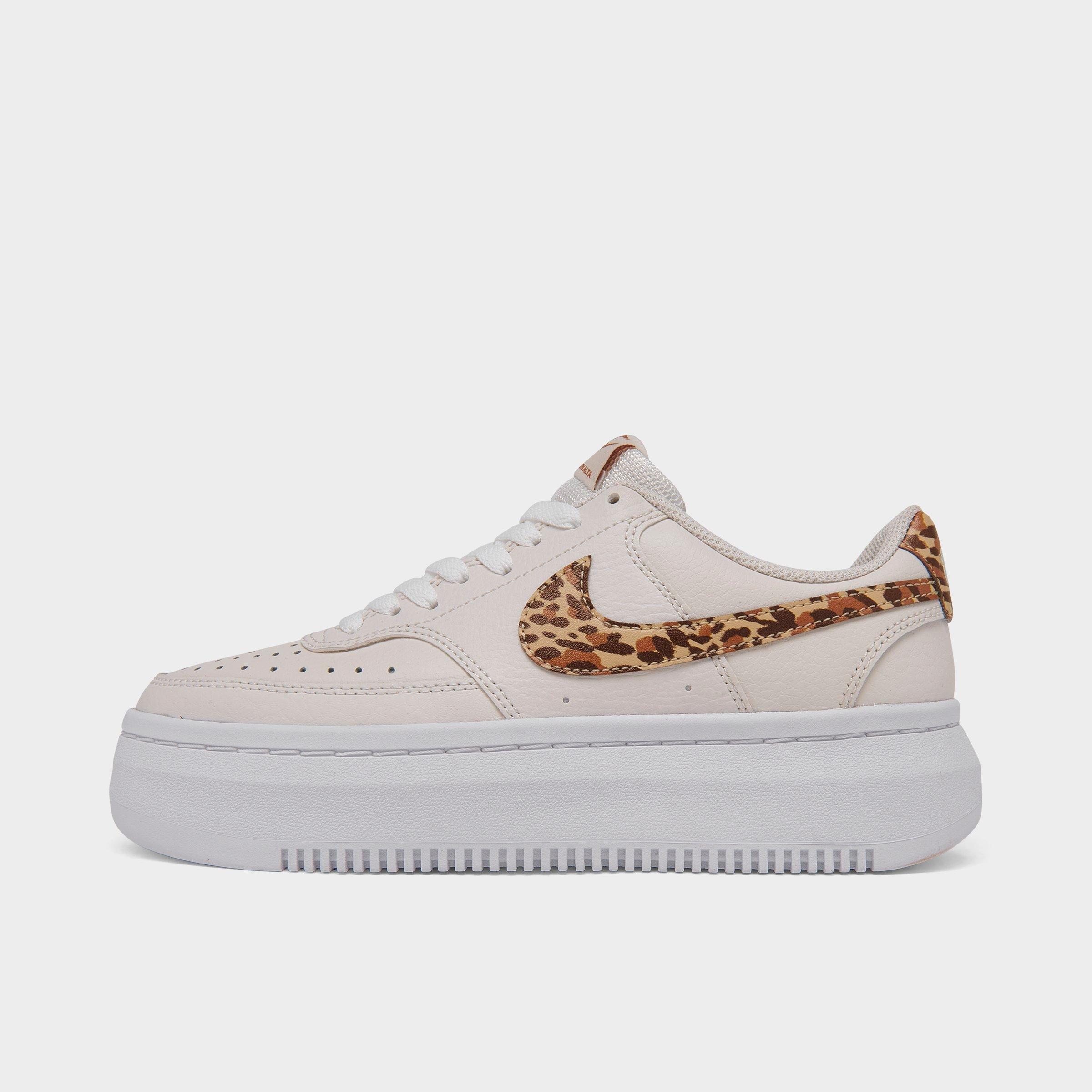 Nike Women's Court Vision Alta Casual Shoes In Phantom/sesame/white/summit White/desert Ochre/cacao Wow