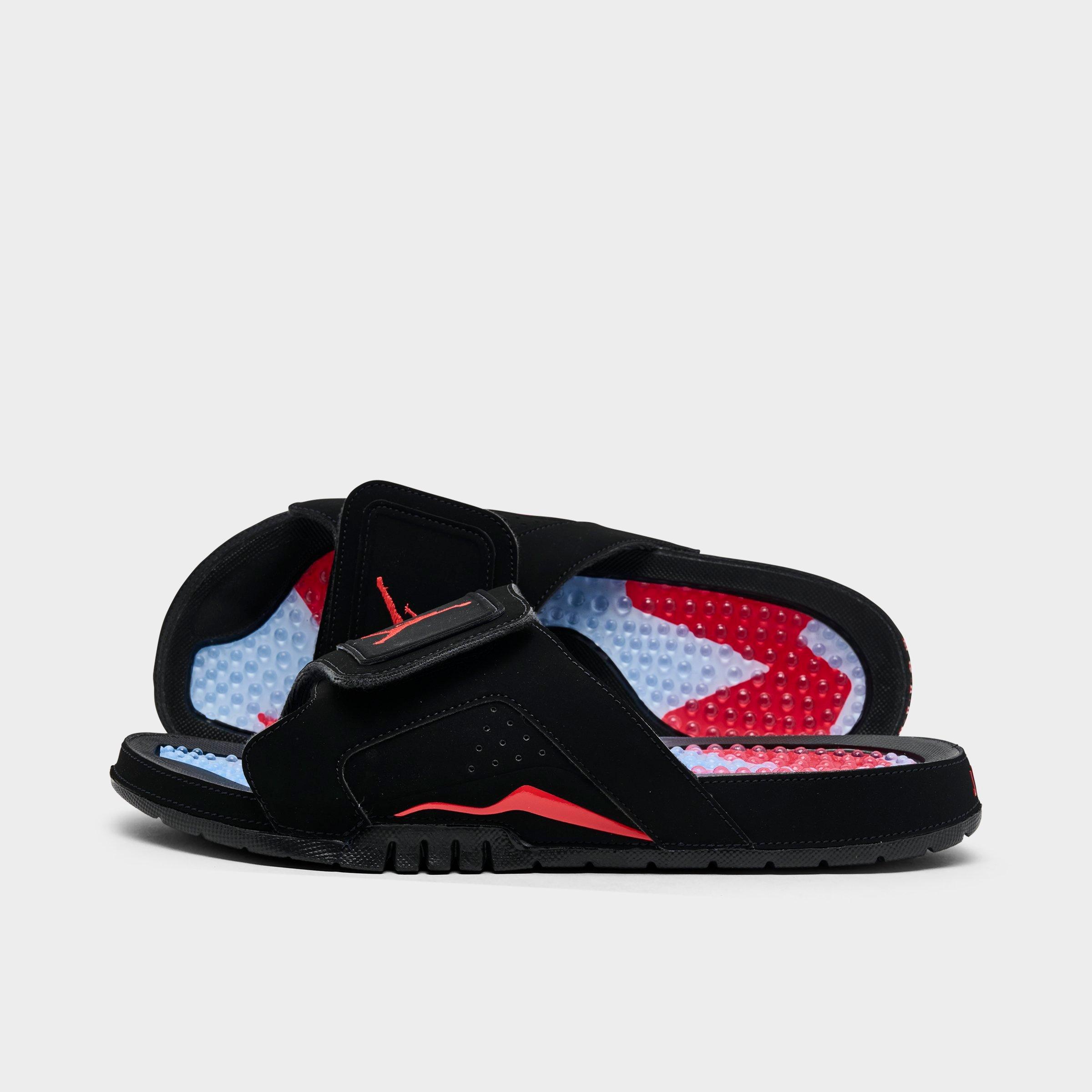 Jordan Men's Hydro 6 Retro Slide Sandals in Black/Infrared 23 Size: 7.0