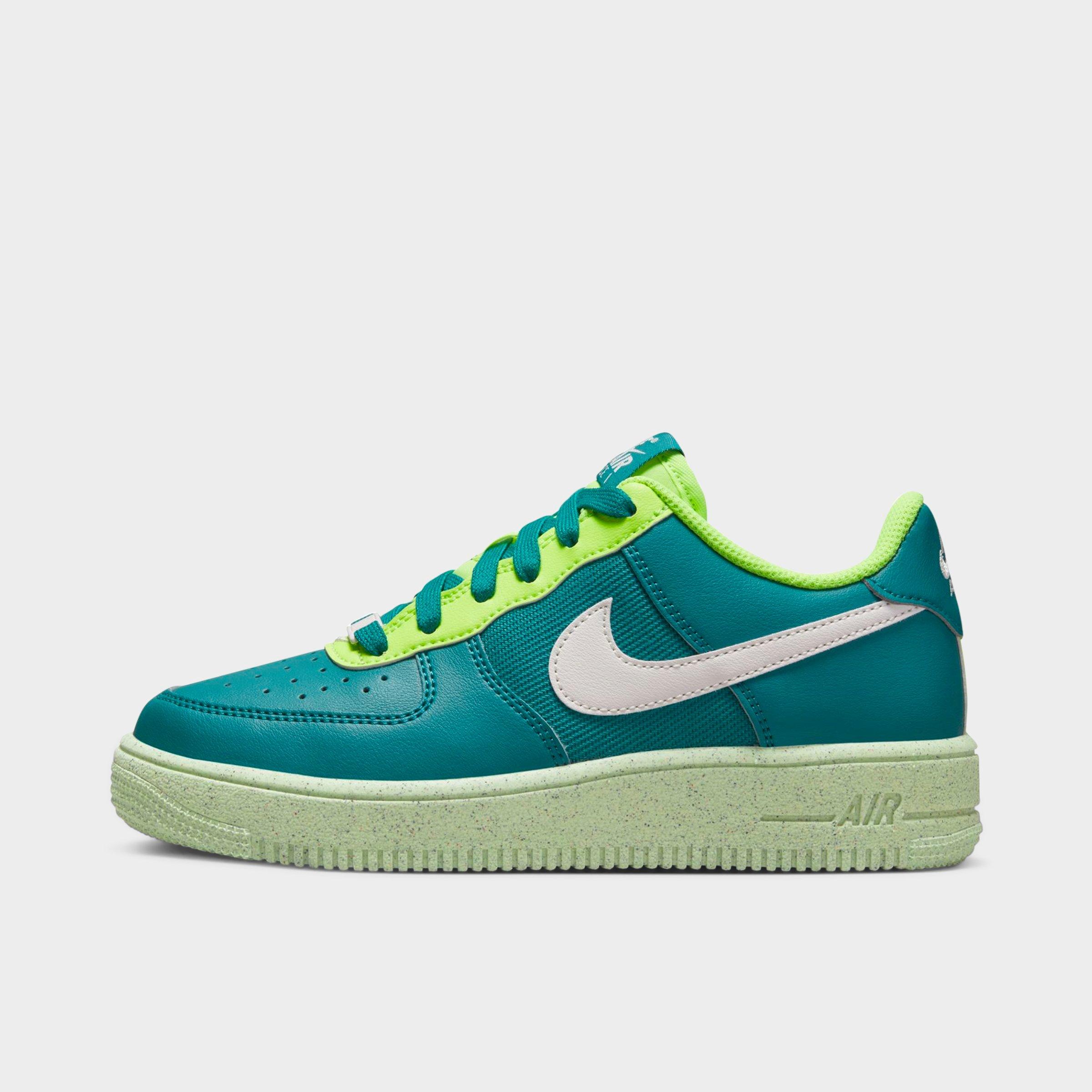 Nike Force 1 Crater Next Nature Little Kids' Shoes In Bright Spruce/volt/barely Volt/phantom