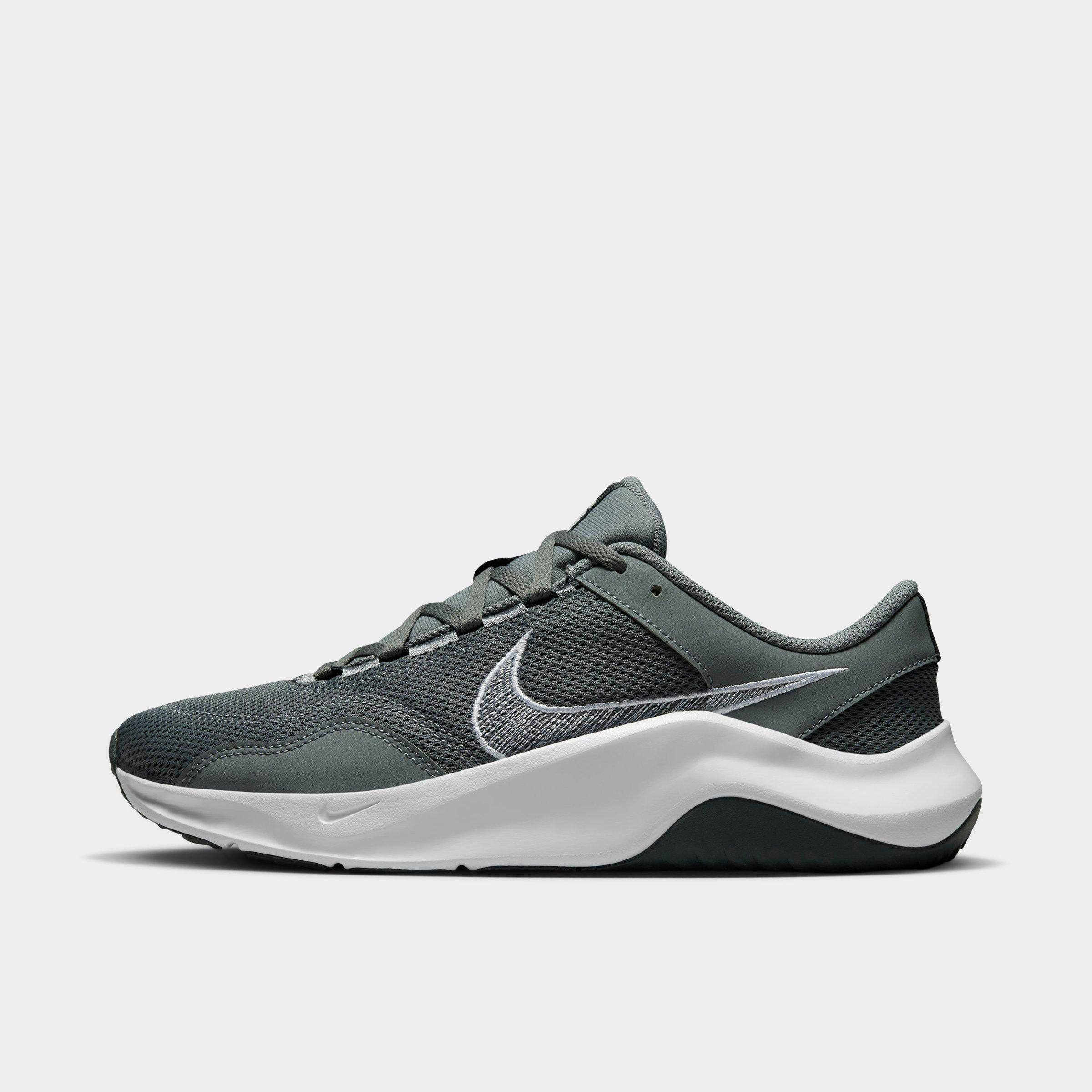 Nike Men's Legend Essential 3 Next Nature Training Shoes in Smoke Grey/Dark Smoke Grey/White Size: 7.5