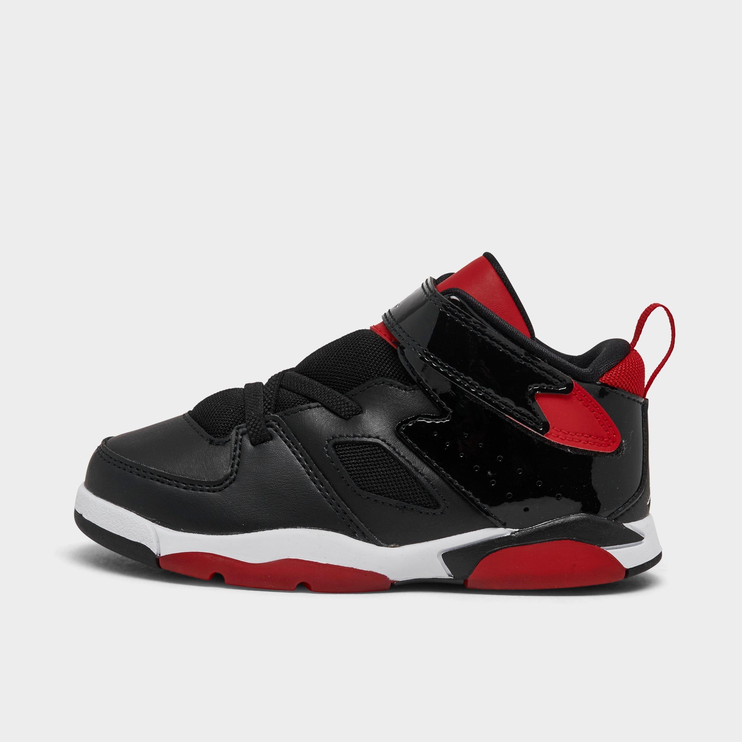 Nike Jordan Kids' Toddler Flight Club '91 Basketball Shoes In Black/university Red/white