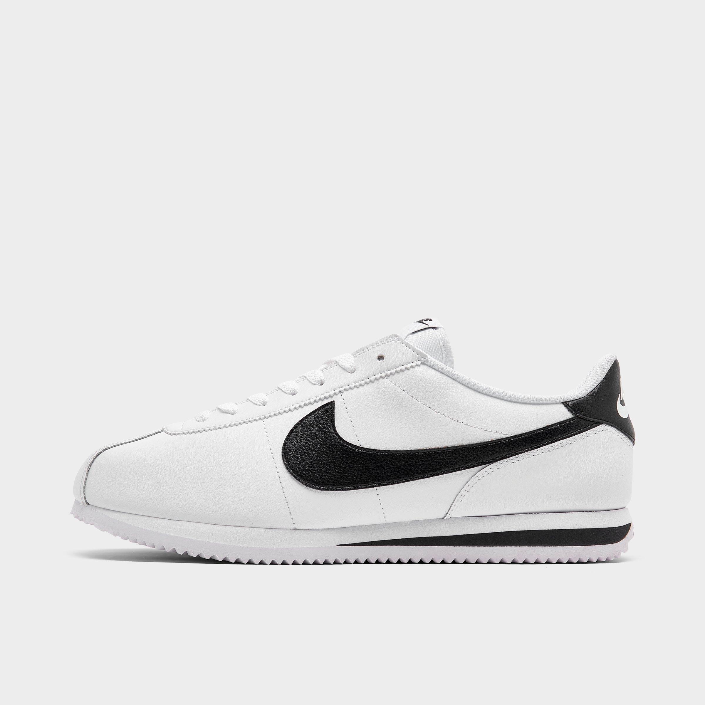 Nike Men's Cortez Casual Shoes In White/black