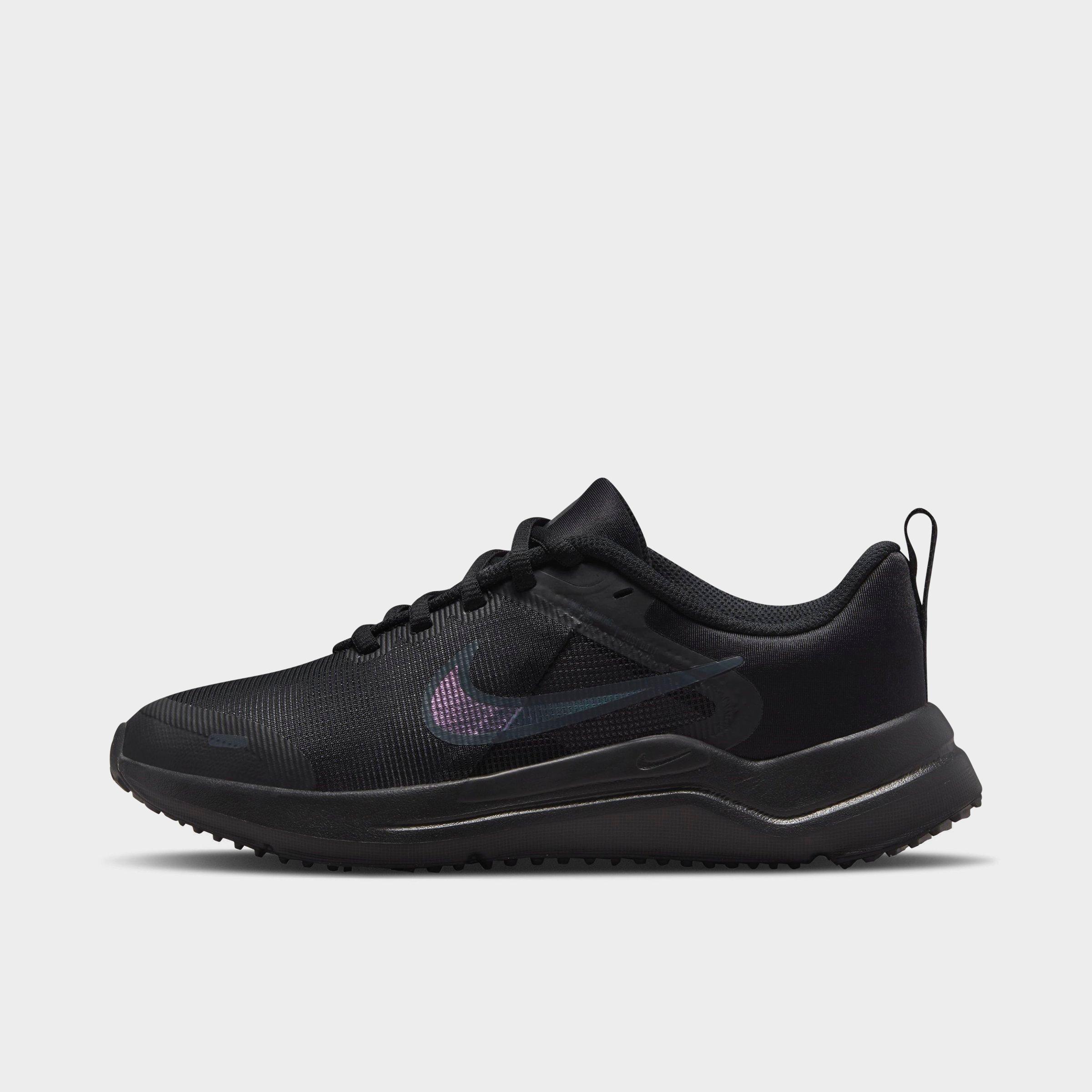 Nike Big Kids' Downshifter 12 Training Shoes In Black/light Smoke Grey/black