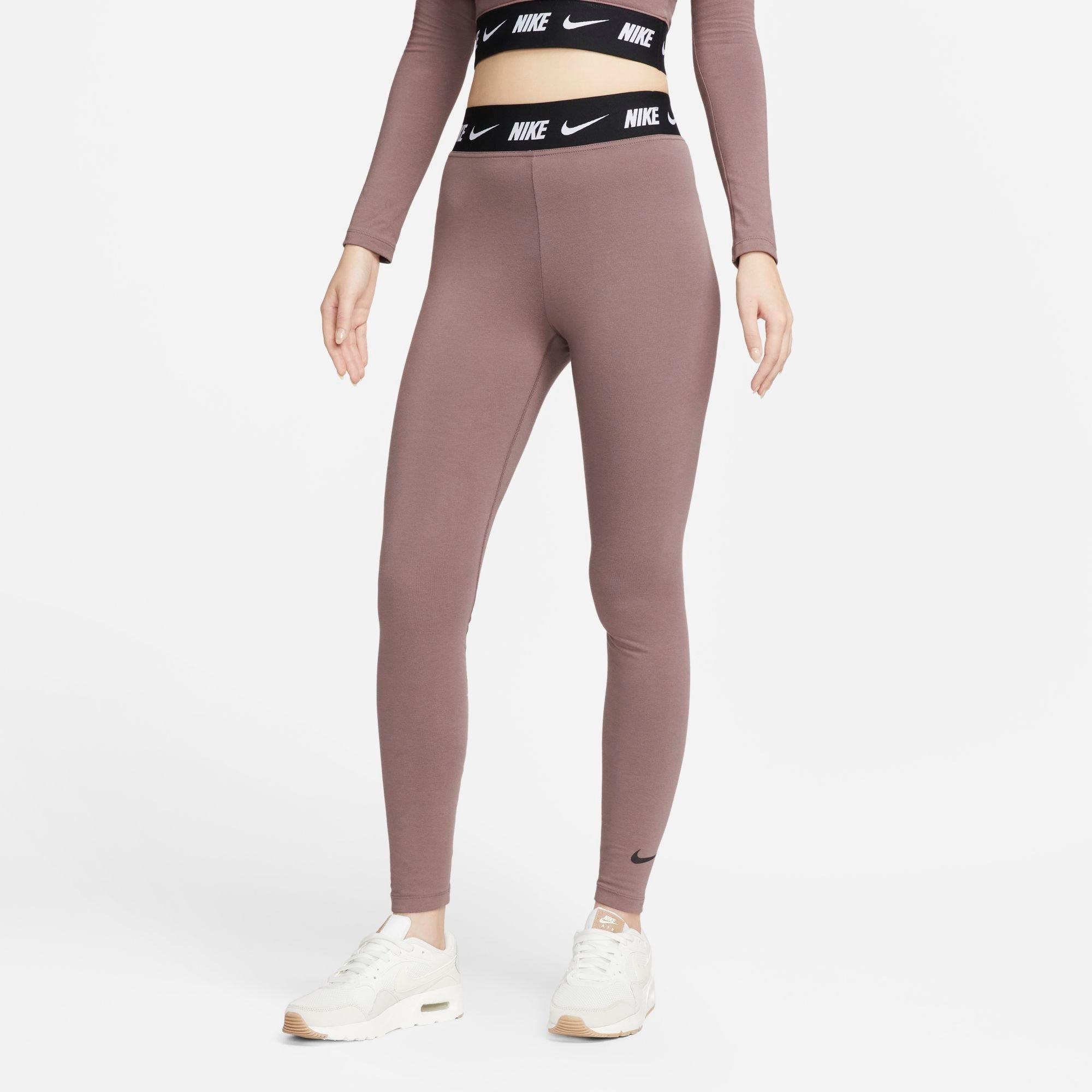 Nike Women's Sportswear Club High-waisted Leggings In Plum Eclipse/black