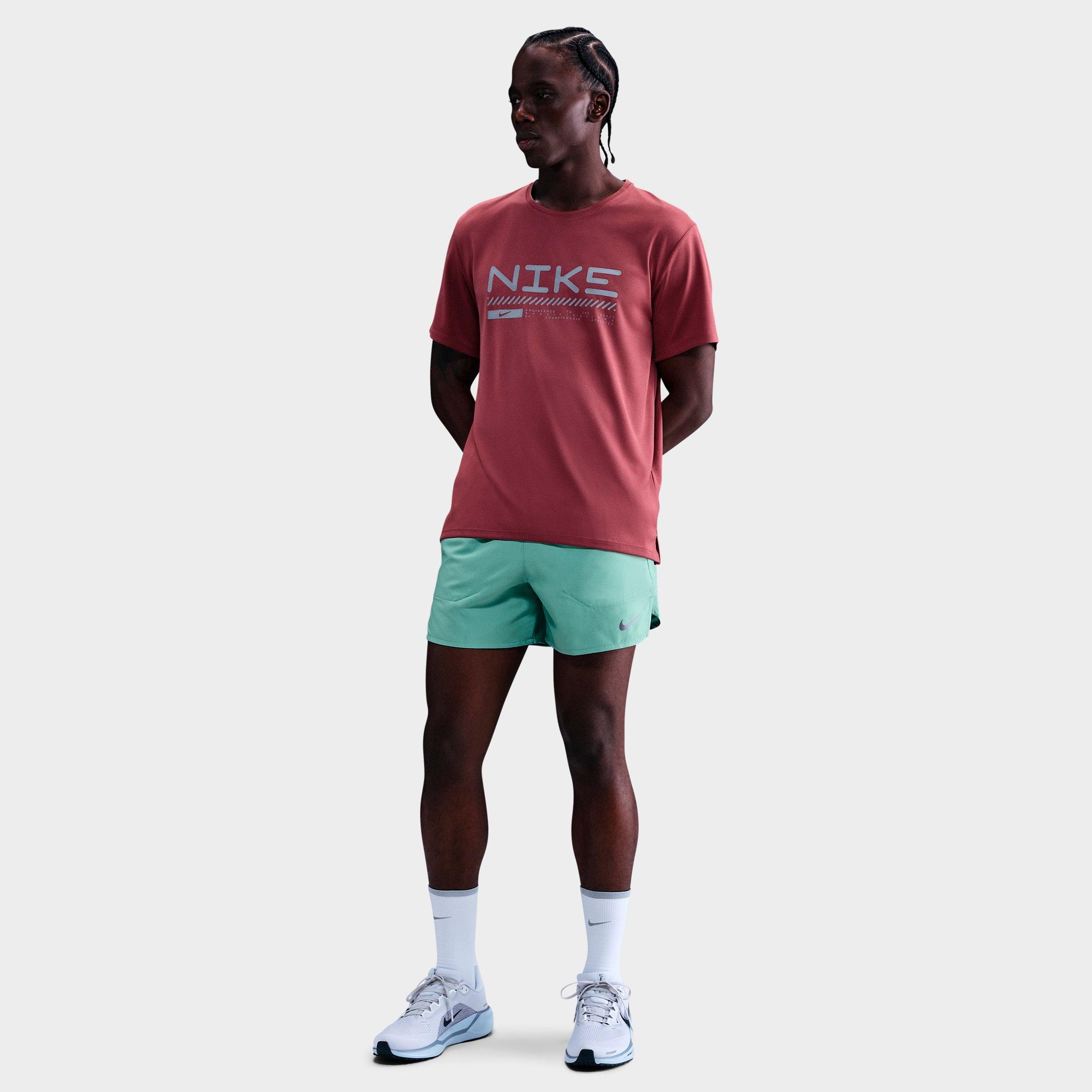 NIKE MEN'S DRI-FIT STRIDE 5" BRIEF-LINED RUNNING SHORTS