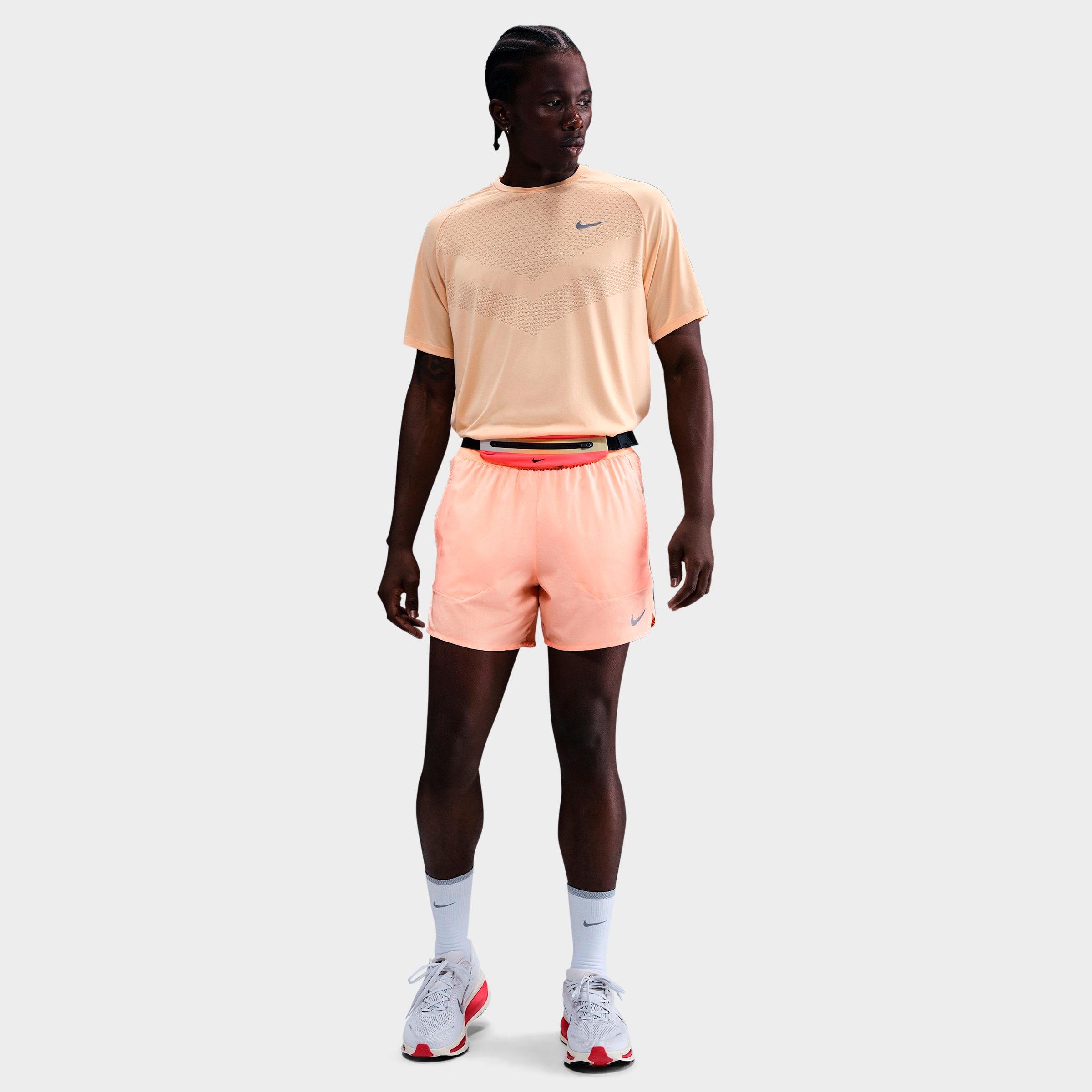 NIKE MEN'S DRI-FIT STRIDE 5" BRIEF-LINED RUNNING SHORTS