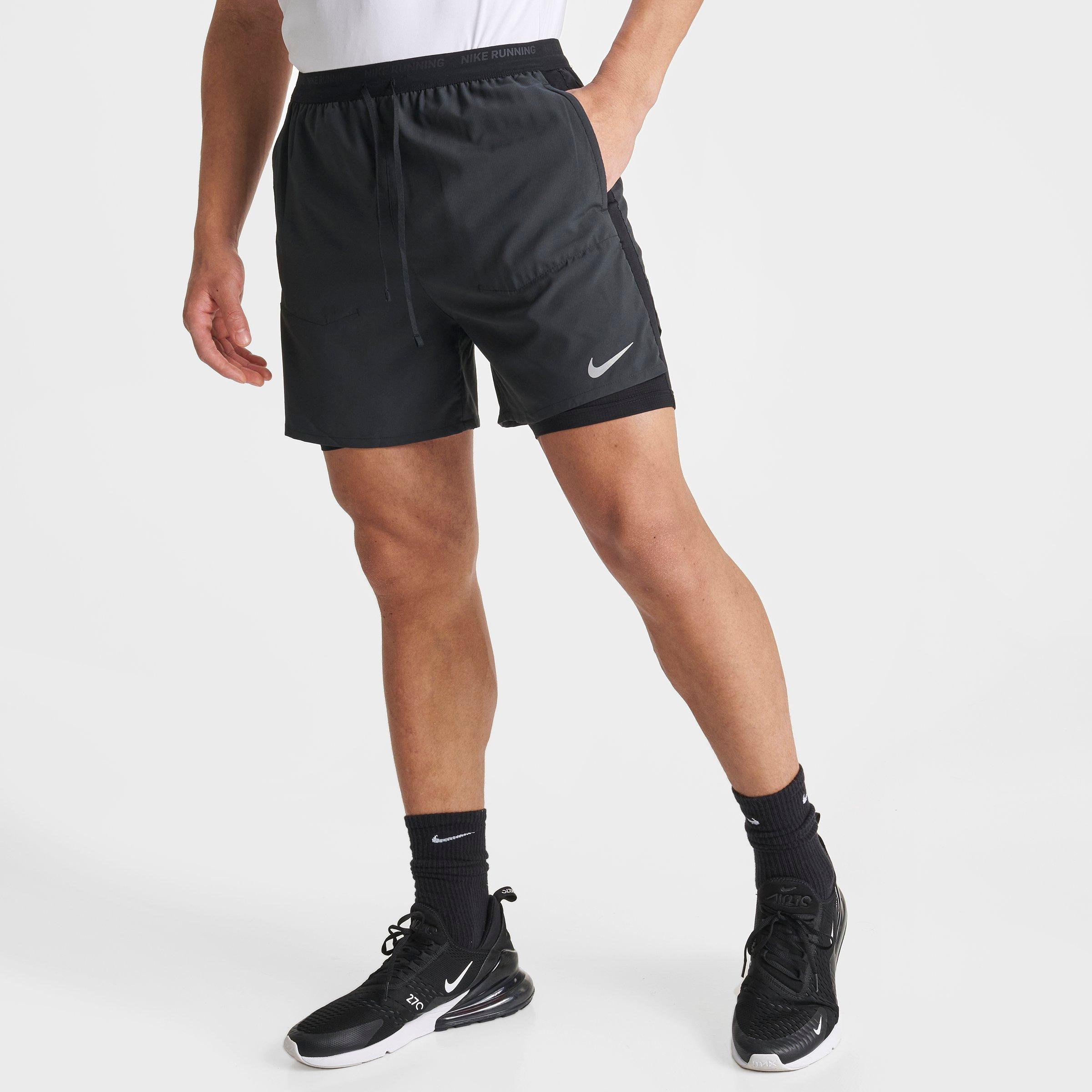 NIKE NIKE MEN'S DRI-FIT STRIDE 5-INCH HYBRID RUNNING SHORTS