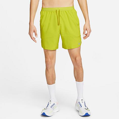 Nike Men's Dri-fit Stride 7-inch Brief-lined Running Shorts In Bright Cactus/moss