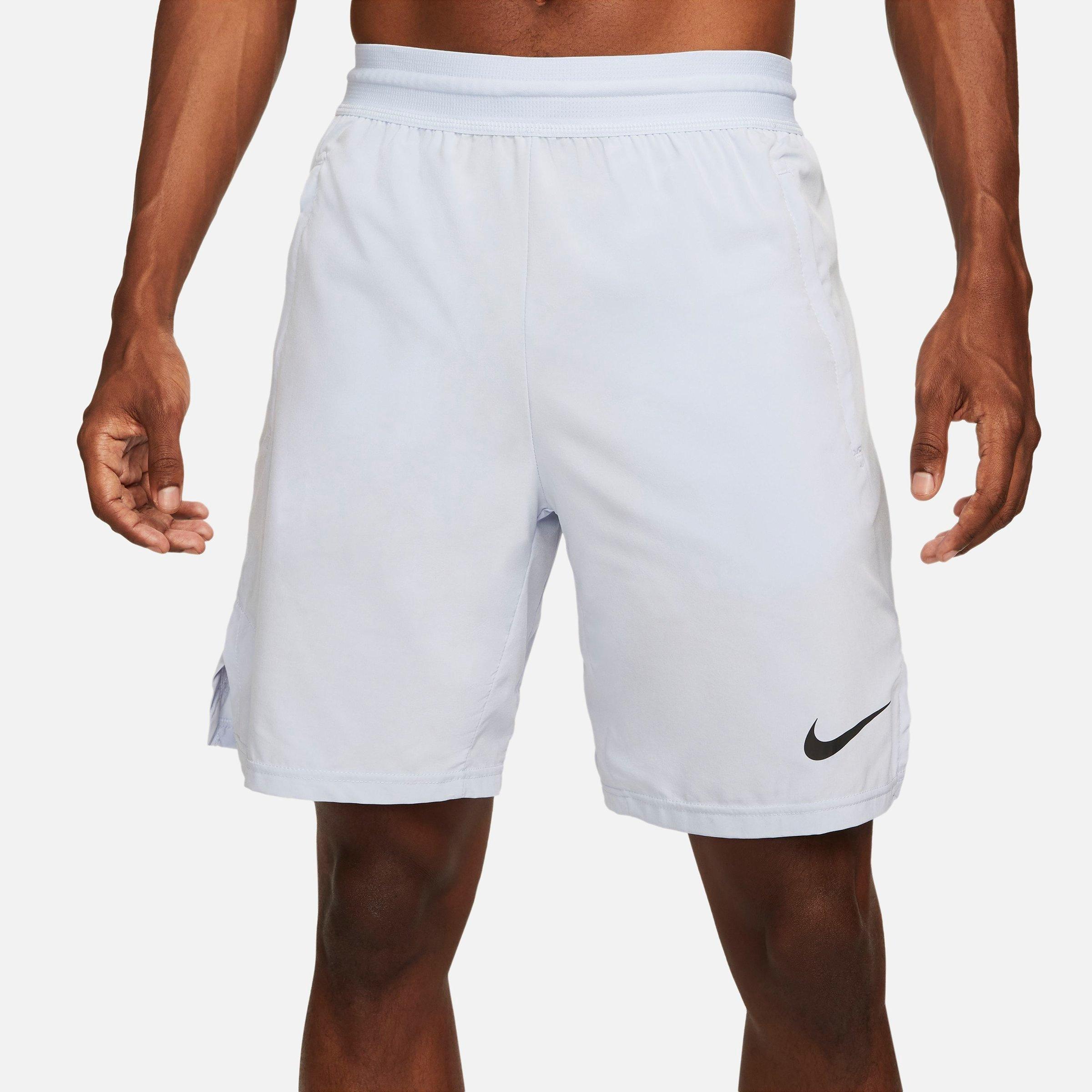 Nike Men's Pro Dri-FIT Flex Vent Max 8-Inch Training Shorts in Light Marine/Black Size: Small
