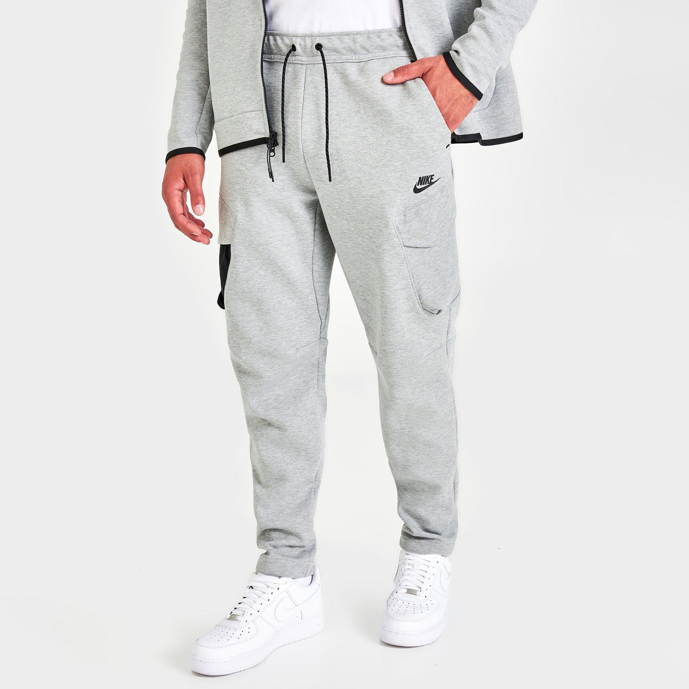 Nike Men's  Sportswear Tech Fleece Utility Pants In Heather Grey/black