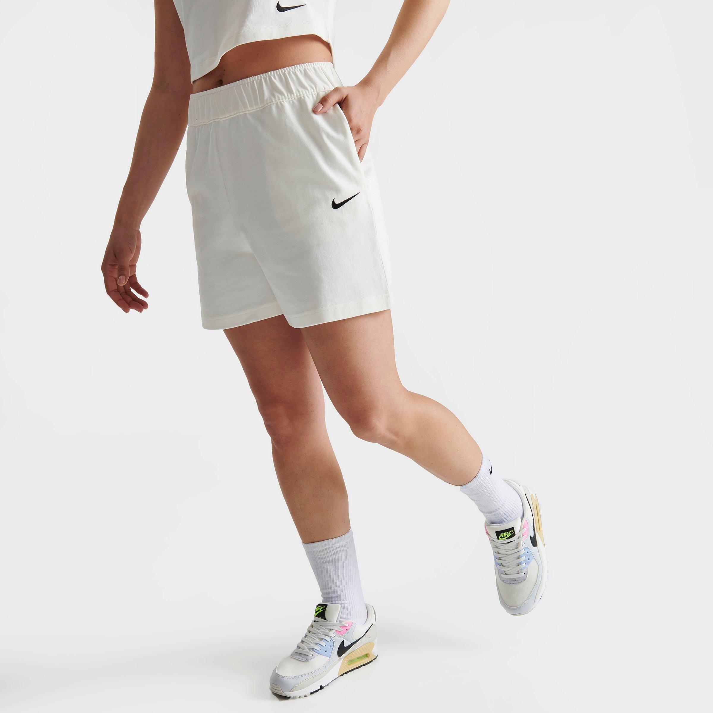 Nike Women's Sportswear Jersey Shorts In Sail/black