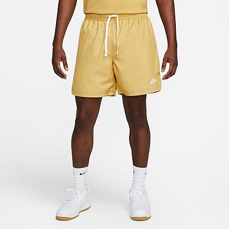 Nike Men's Sportswear Sport Essentials Lined Flow Shorts In Wheat Gold/white