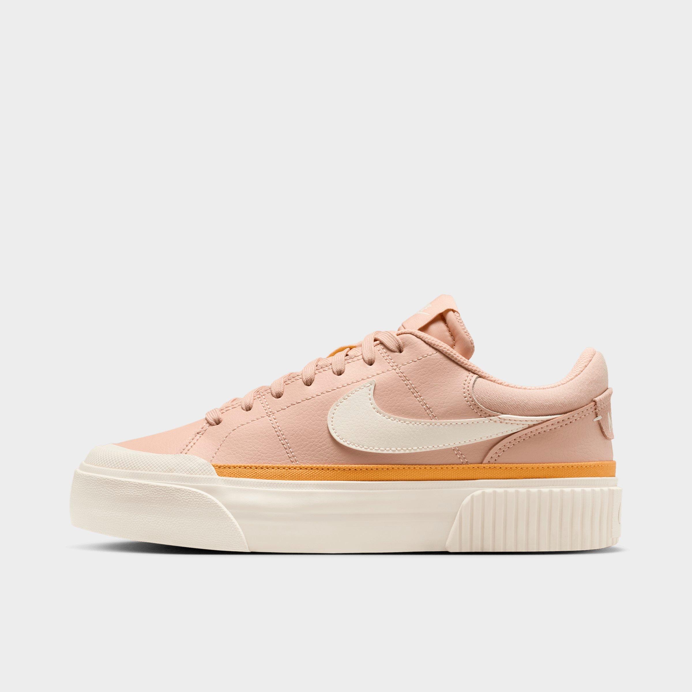 Nike Women's Court Legacy Lift Casual Shoes in Shimmer/Pale Ivory/Pollen Size: 5.5