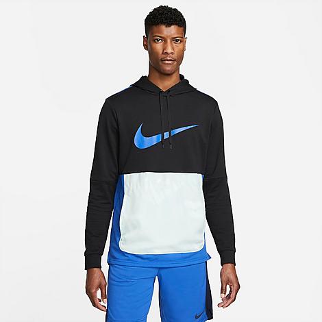 Nike Men's Dri-fit Sport Clash Training Hoodie In Black/mint Foam/game ...