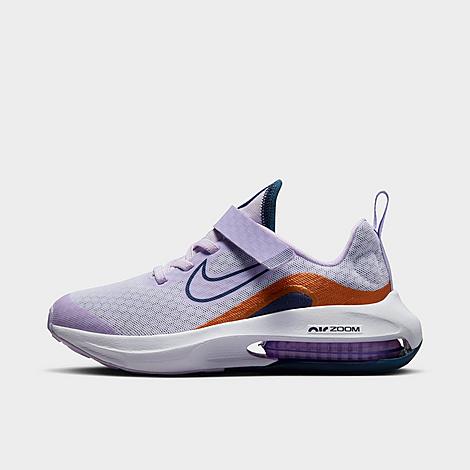 Nike Little Kids' Air Zoom Arcadia Running Shoes In Barely Grape/thunder Blue/metallic Copper/violet Frost