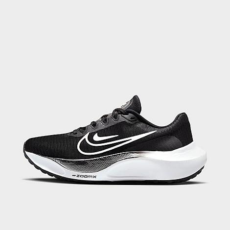 Shop Nike Women's Zoom Fly 5 Running Shoes In Black/white