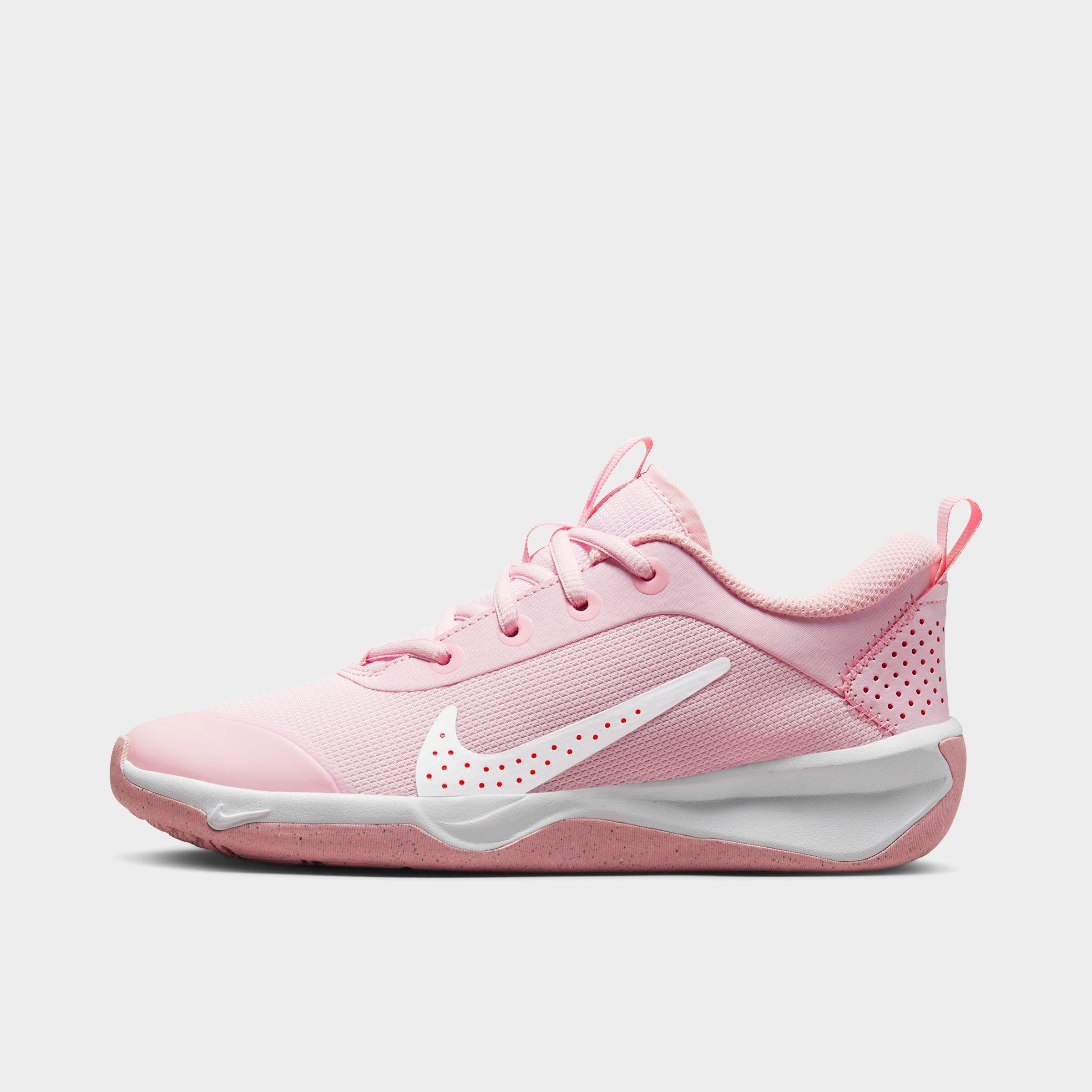Nike Big Kids' Omni Multi-court Casual Shoes In Pink Foam/hyper Pink/medium Soft Pink/white
