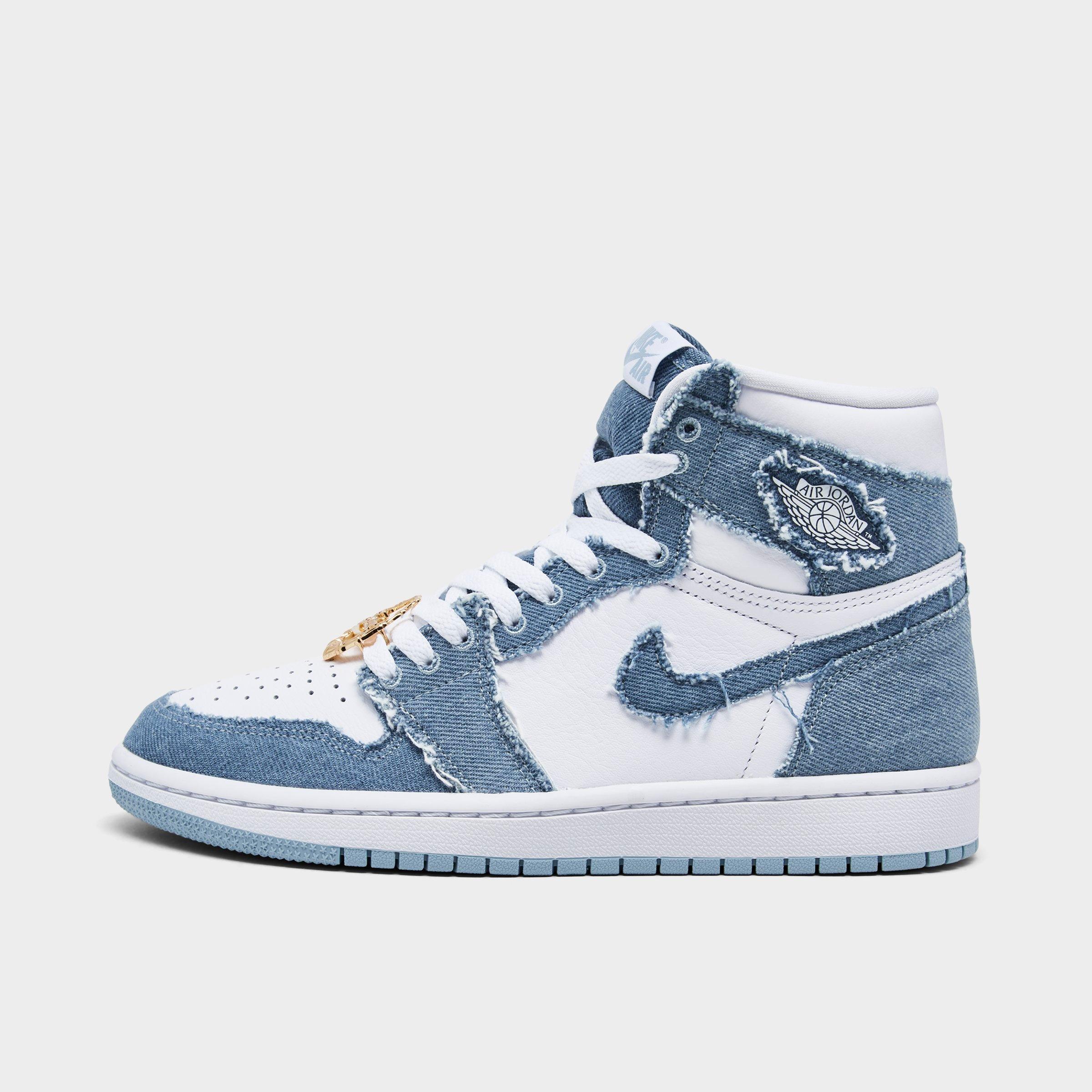 Nike Air Jordan 1 High OG sneakers in white/boarder blue