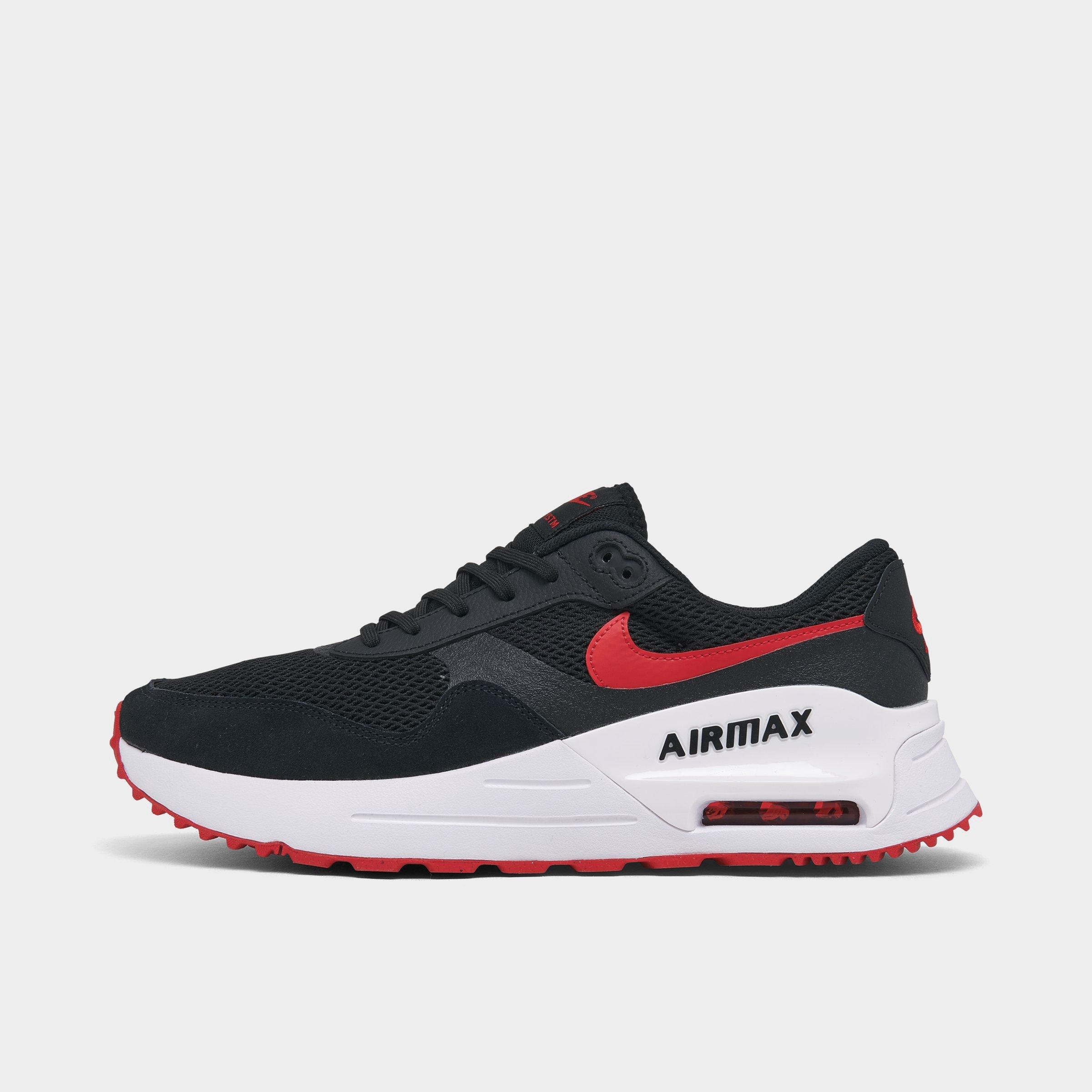 Nike Men's Air Max Systm Casual Shoes In Black/university Red/white
