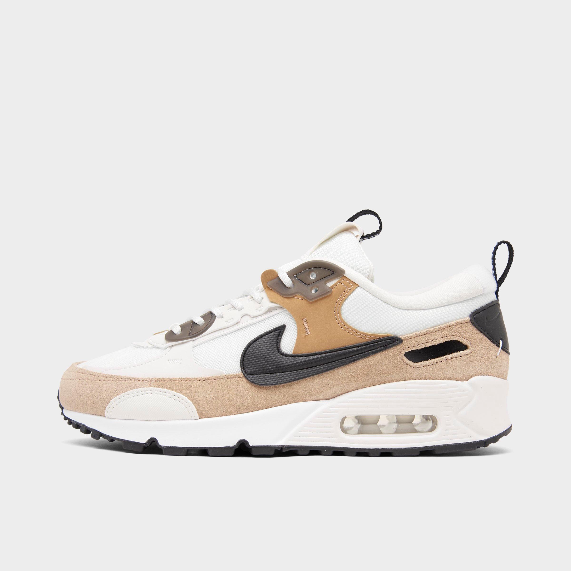 Nike Women's Air Max 90 Futura Casual Shoes in Phantom/Black/Hemp Size: 12.0