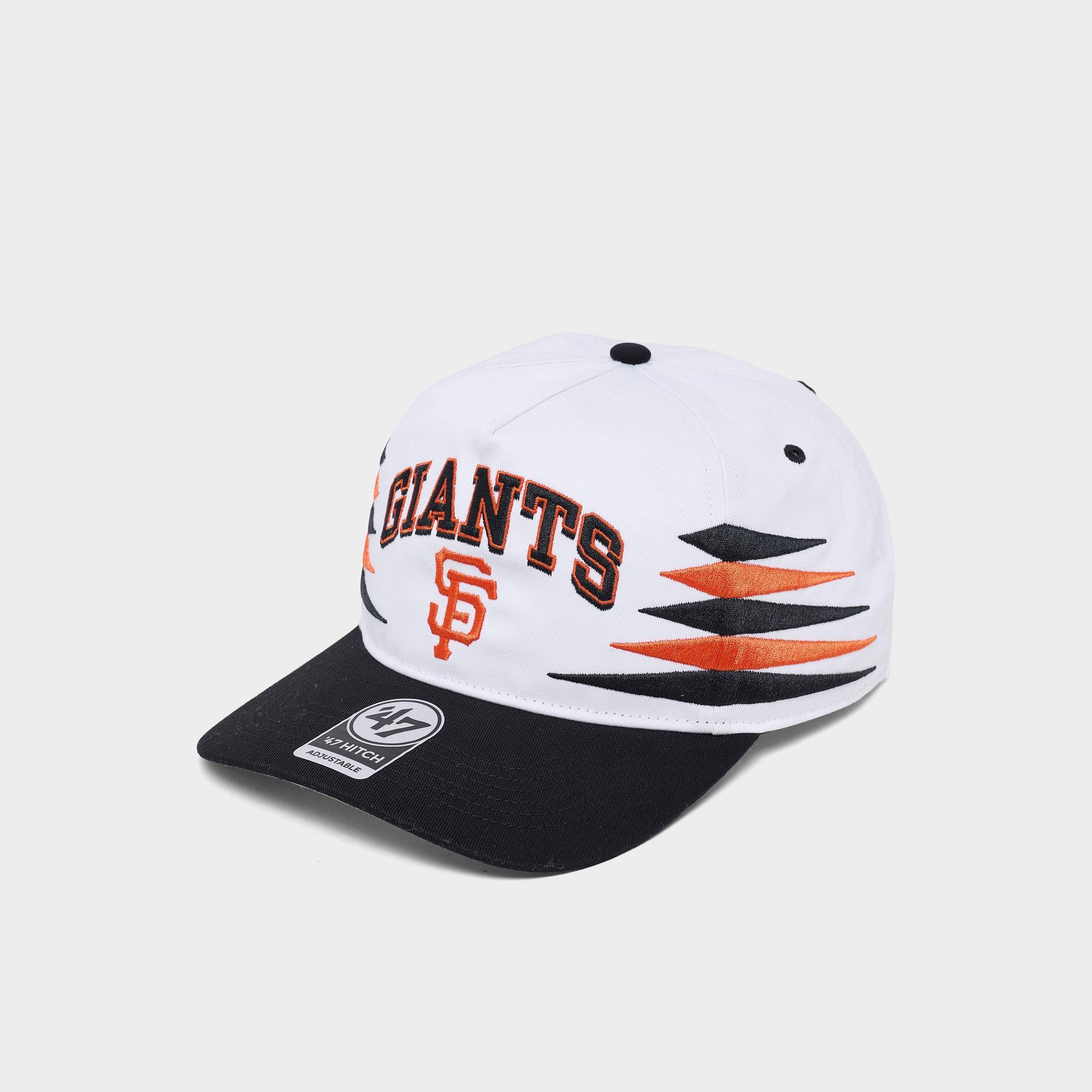 47 Brand '47 San Francisco Giants MLB Diamond Cut HITCH Snapback Hat in White/Black