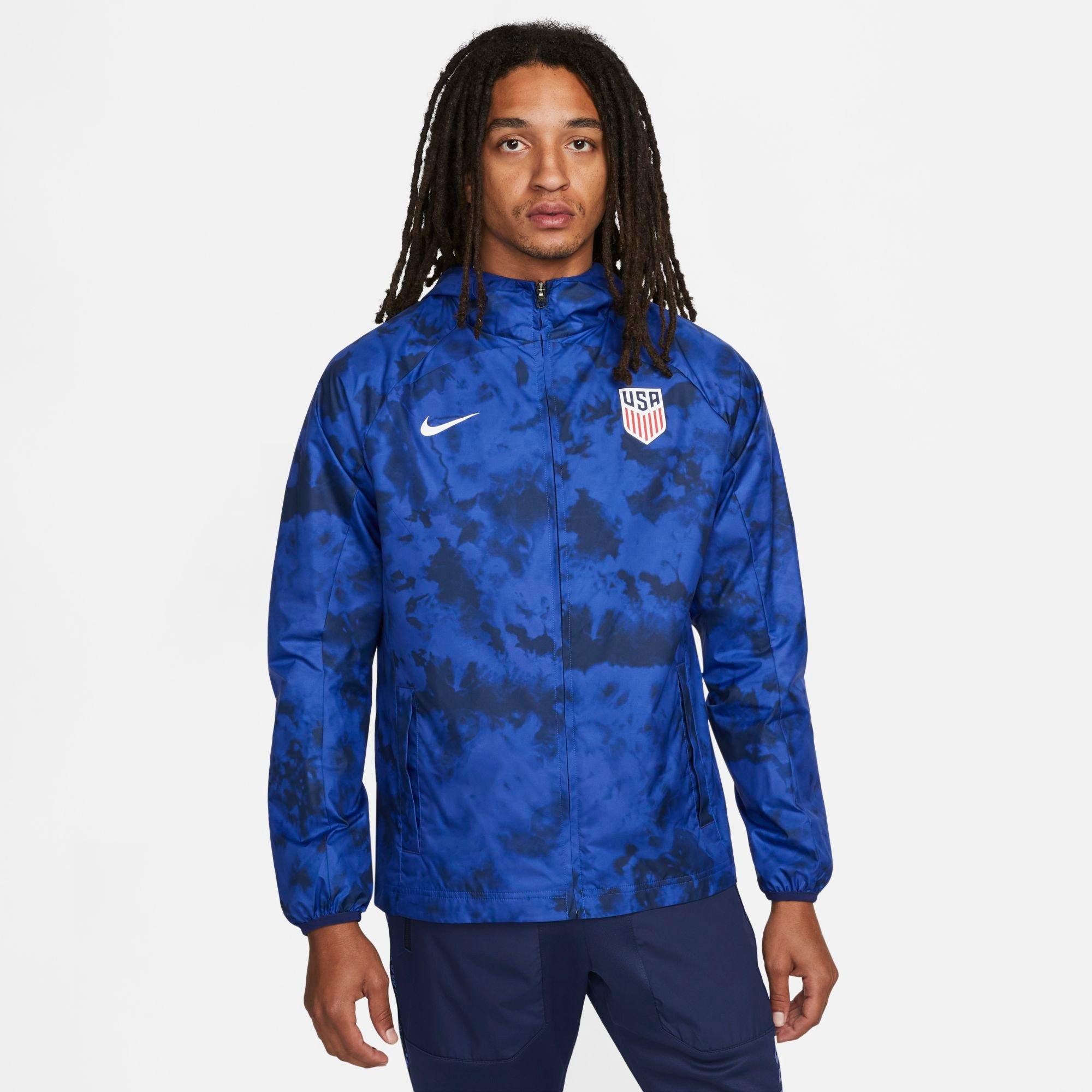 Nike Men's U.s. Full-zip Graphic Jacket In Blue
