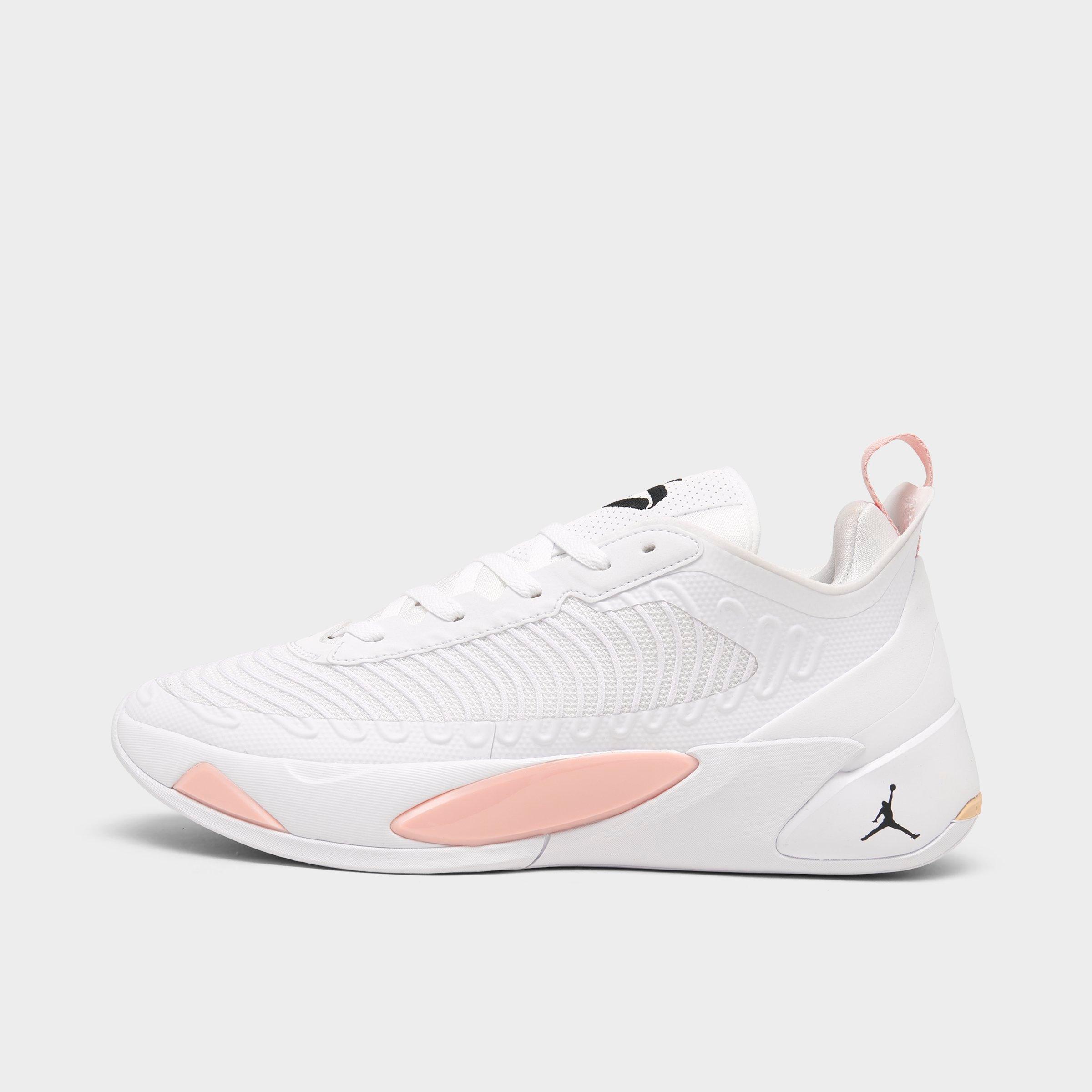 Nike Jordan Luka 1 Basketball Shoes In White/black/bleached Coral/sesame