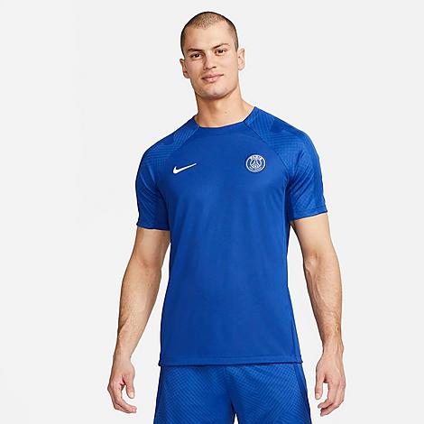 Shop Nike Men's Paris Saint-germain F. C. Strike Short-sleeve Soccer Top In Old Royal/old Royal/old Royal/white