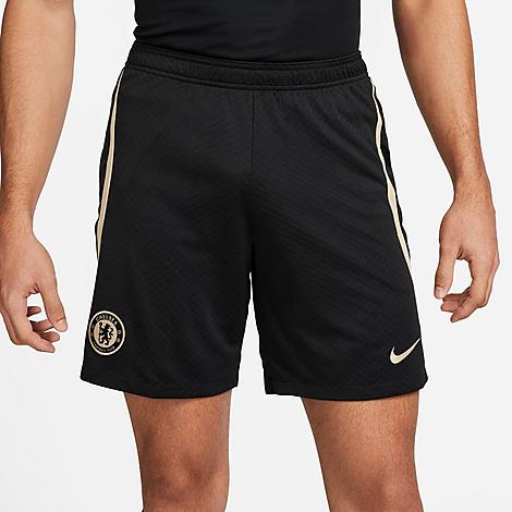 Nike Men's Dri-fit Chelsea Fc Strike Knit Soccer Shorts In Black/sesame/sesame