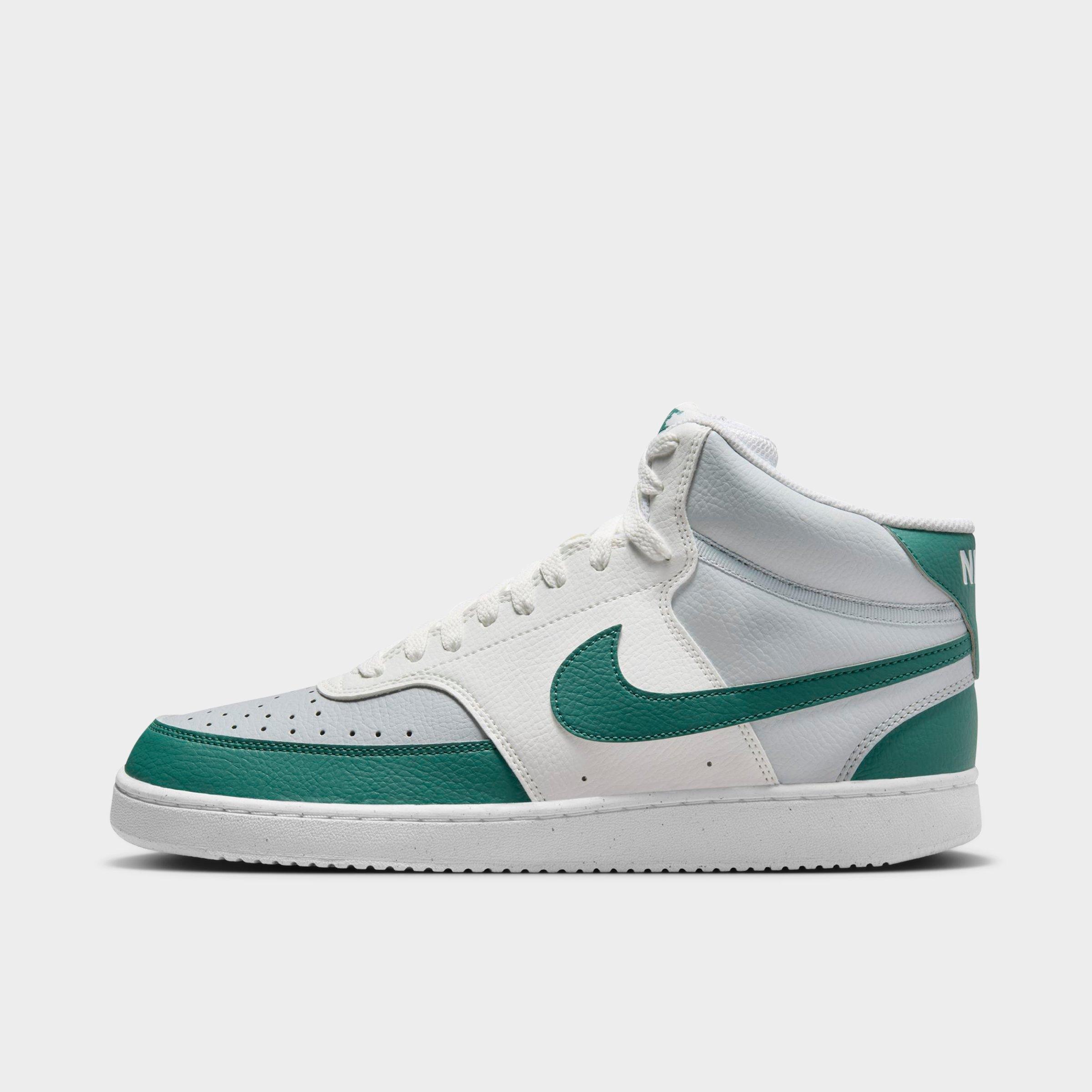Shop Nike Men's Court Vision Mid Next Nature Casual Shoes In Summit White/pure Platinum/white/bicoastal