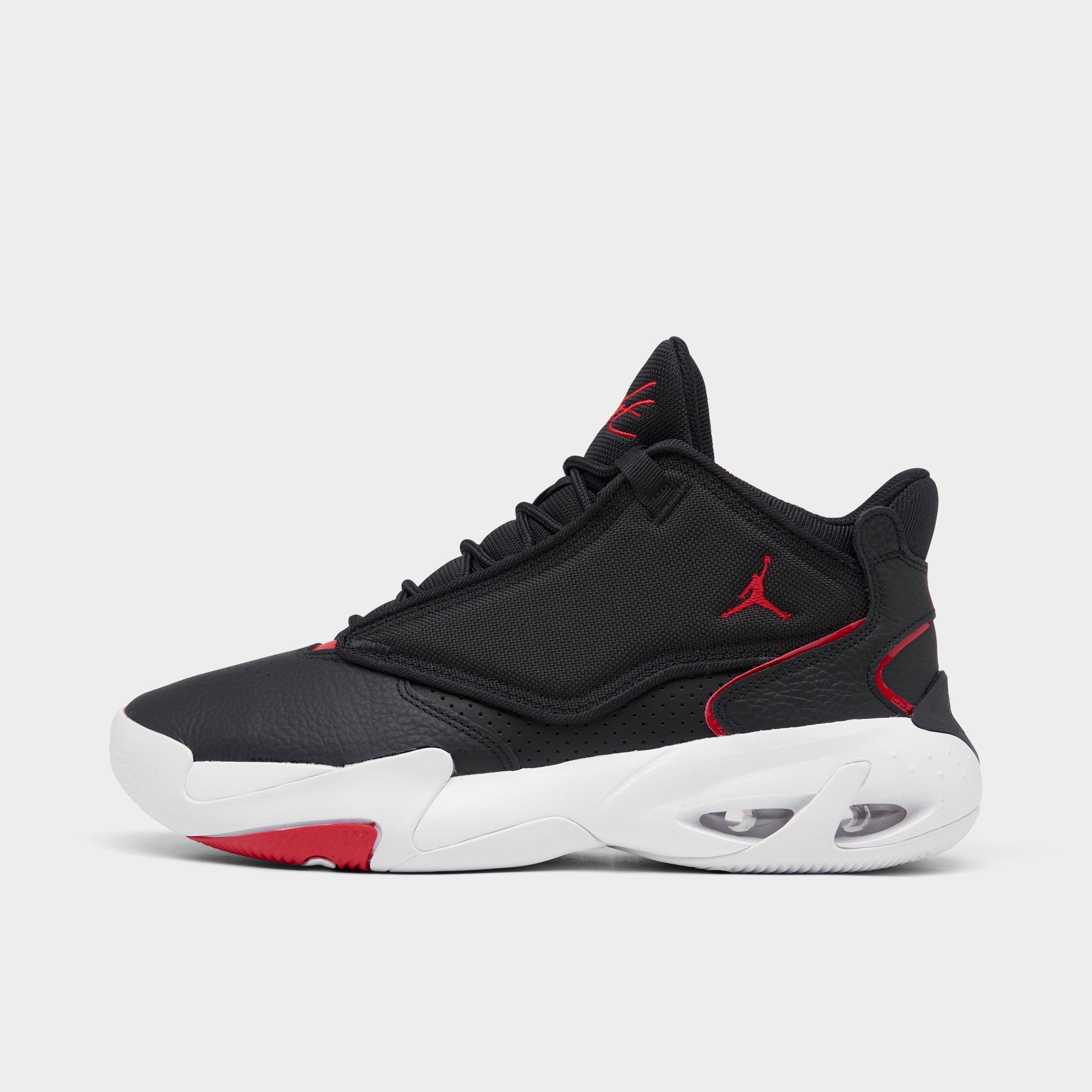 Jordan Max Aura 4 Basketball Shoes in Black/Black Size 8.0 Leather/Polyester