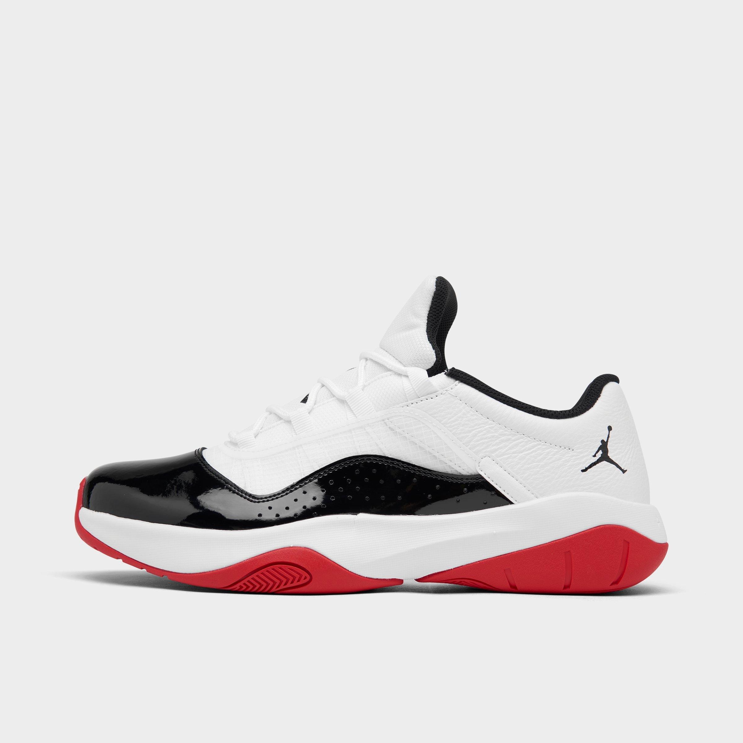 Nike Jordan Air 11 Cmft Low Casual Shoes In White/black/university Red