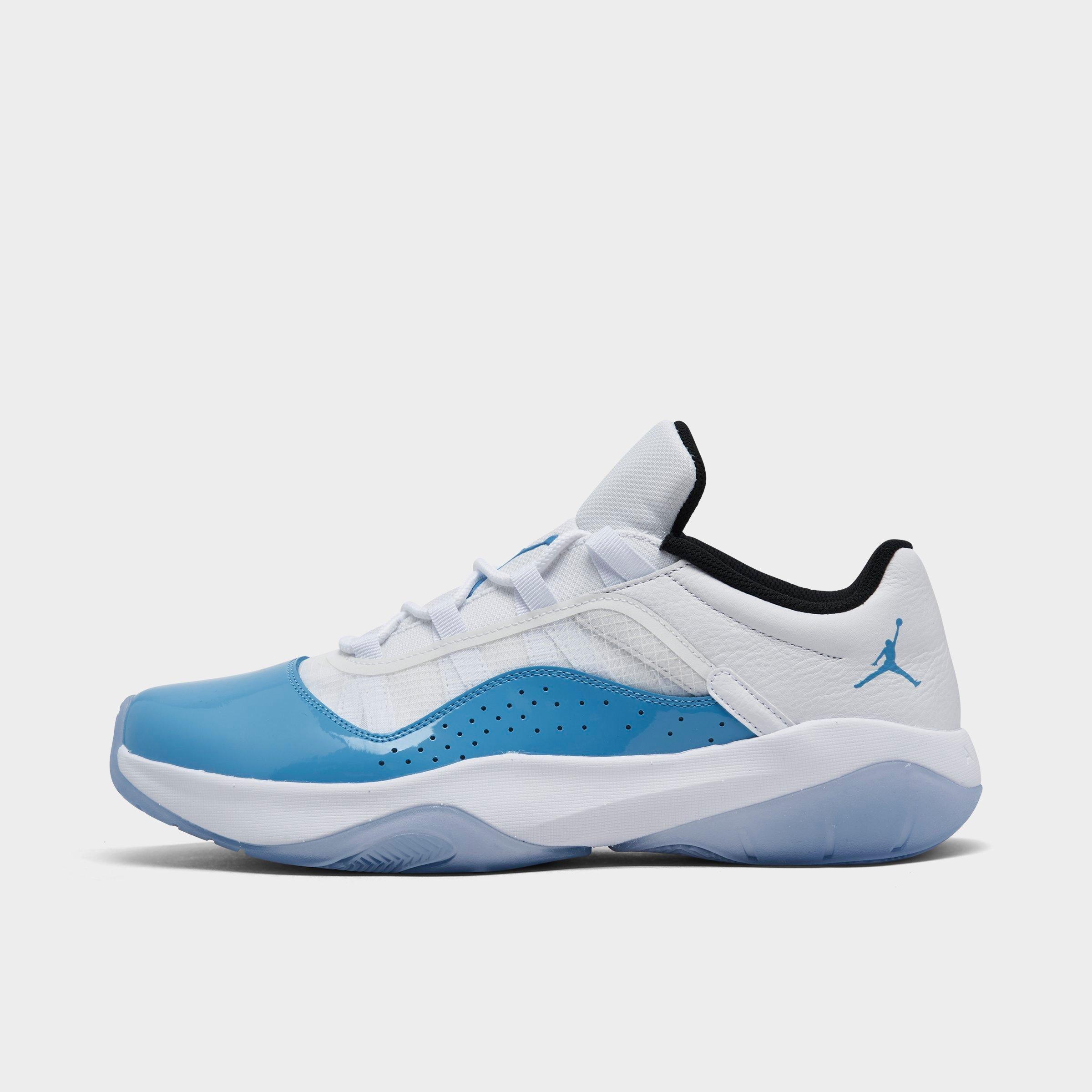 Nike Jordan Air 11 Cmft Low Casual Shoes Size 12.0 Leather In White/university Blue/black