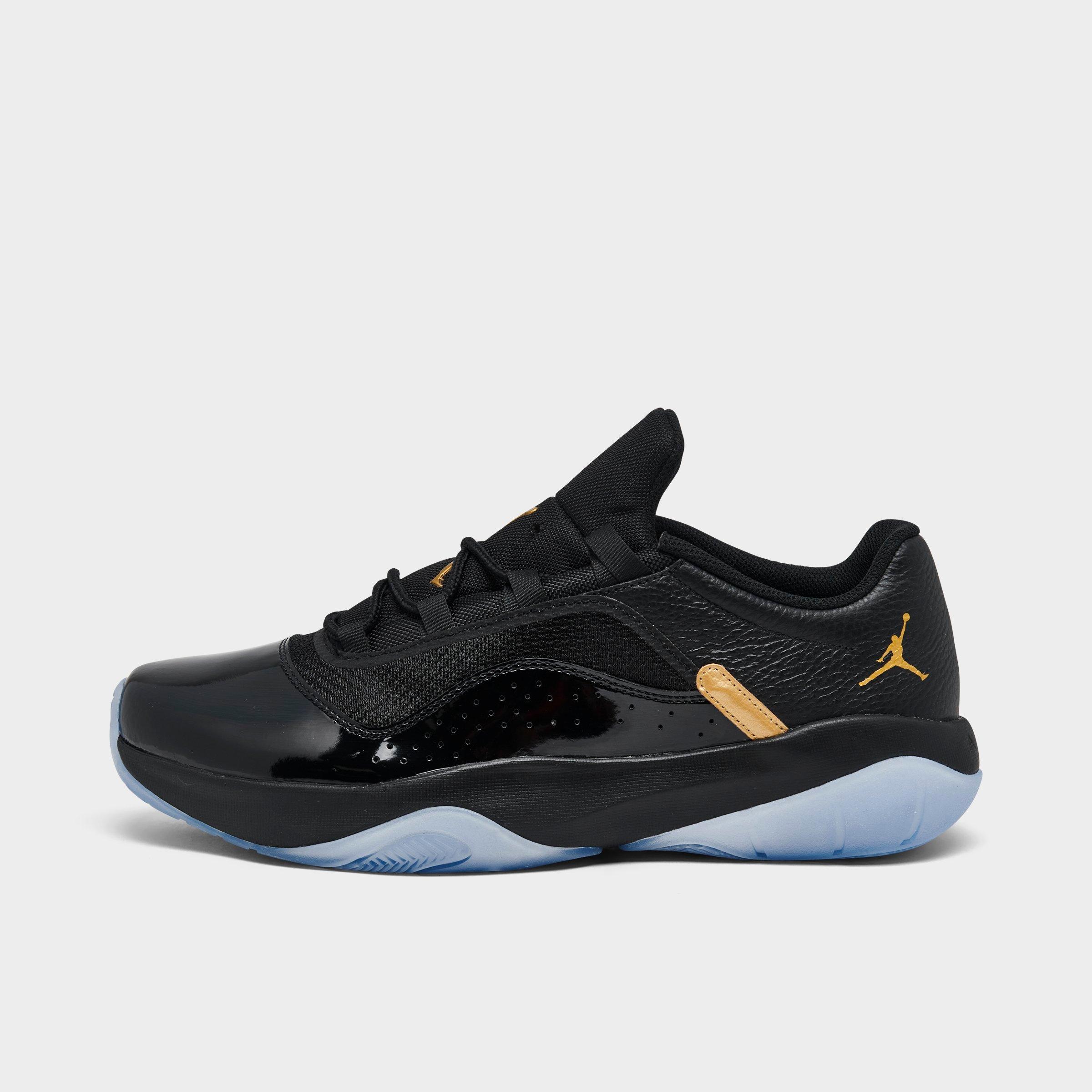Jordan Men's Air 11 CMFT Low Casual Shoes in Black/Black Size 9.0 Leather