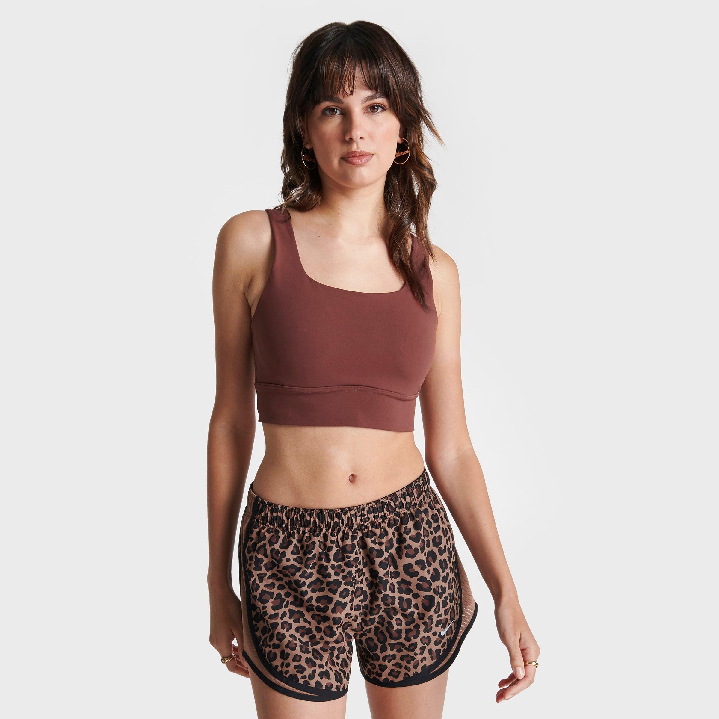 Nike Women's Alate Ellipse Medium-support Padded Longline Sports Bra In Dark Pony/sail