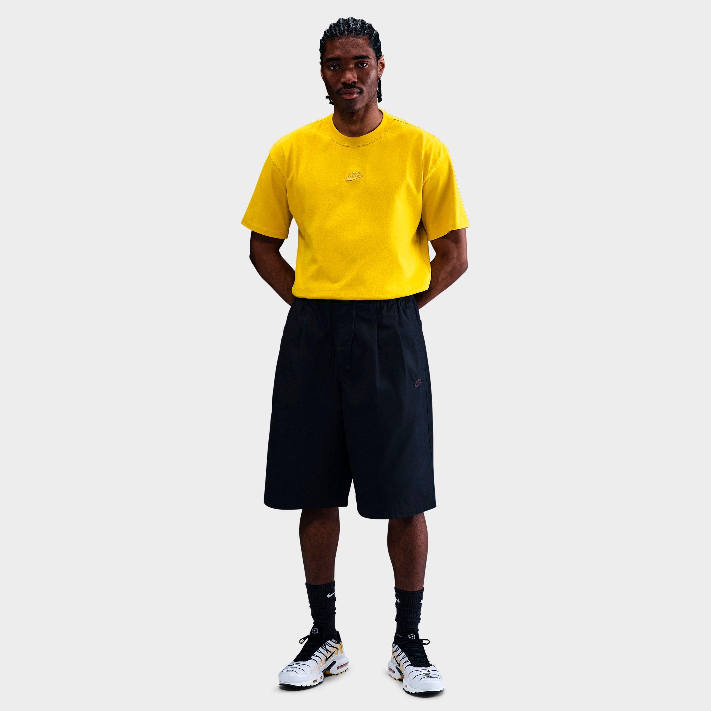 Nike Men's Sportswear Premium Essentials T-Shirt in Bright Citron Size: XS