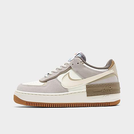 Nike Women's Air Force 1 Shadow Casual Shoes In Sail/pale Ivory/sail/grey Fog