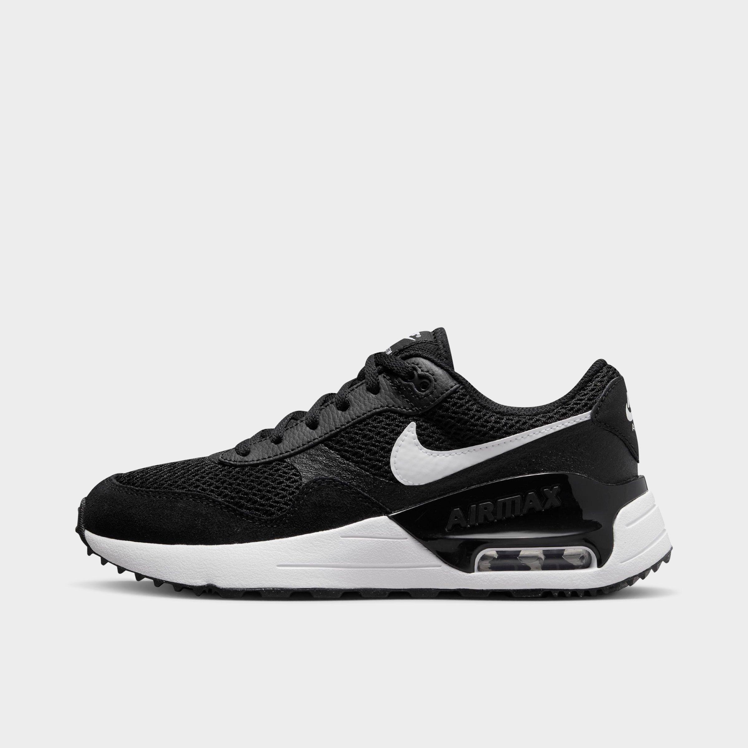 Nike Big Kids' Air Max Systm Casual Shoes In Black/wolf Grey/white