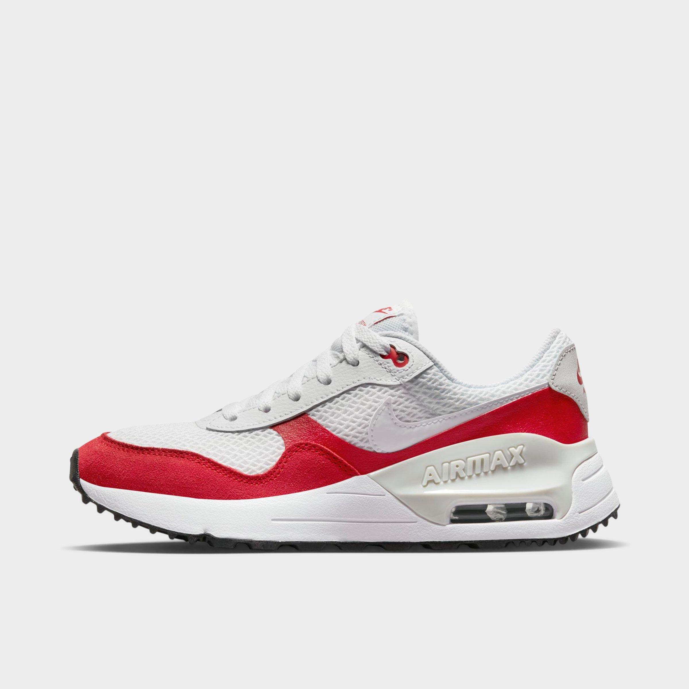 Nike Air Max Systm Big Kids' Shoes In White/university Red/photon Dust/white
