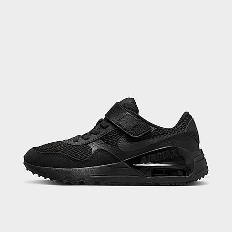 Shop Nike Little Kids' Air Max Systm Casual Shoes In Black/black/anthracite
