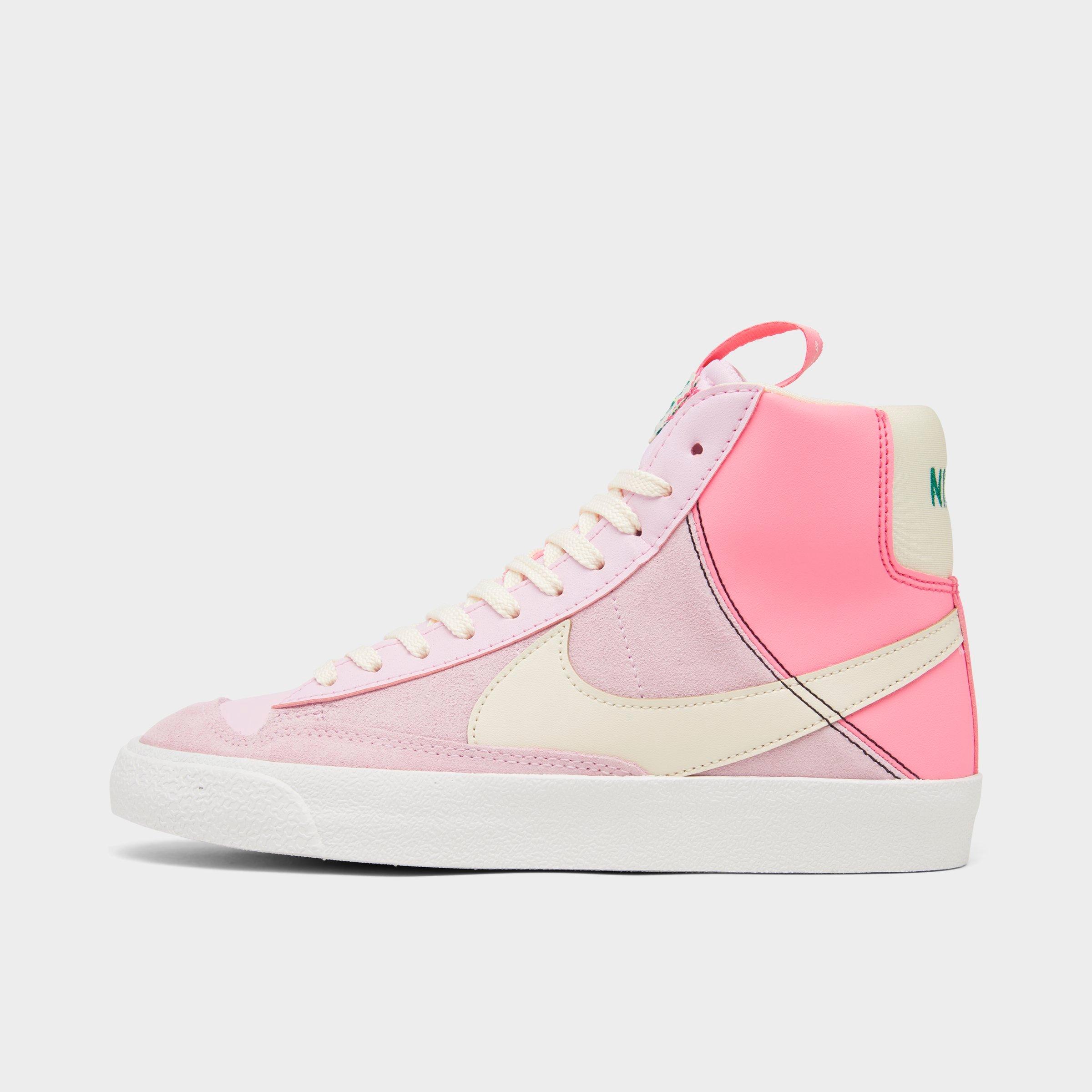 Nike Big Kids Blazer Mid '77 SE Dance Casual Shoes in Pink Foam/Coconut Milk/Pink Gaze Size: 3.5