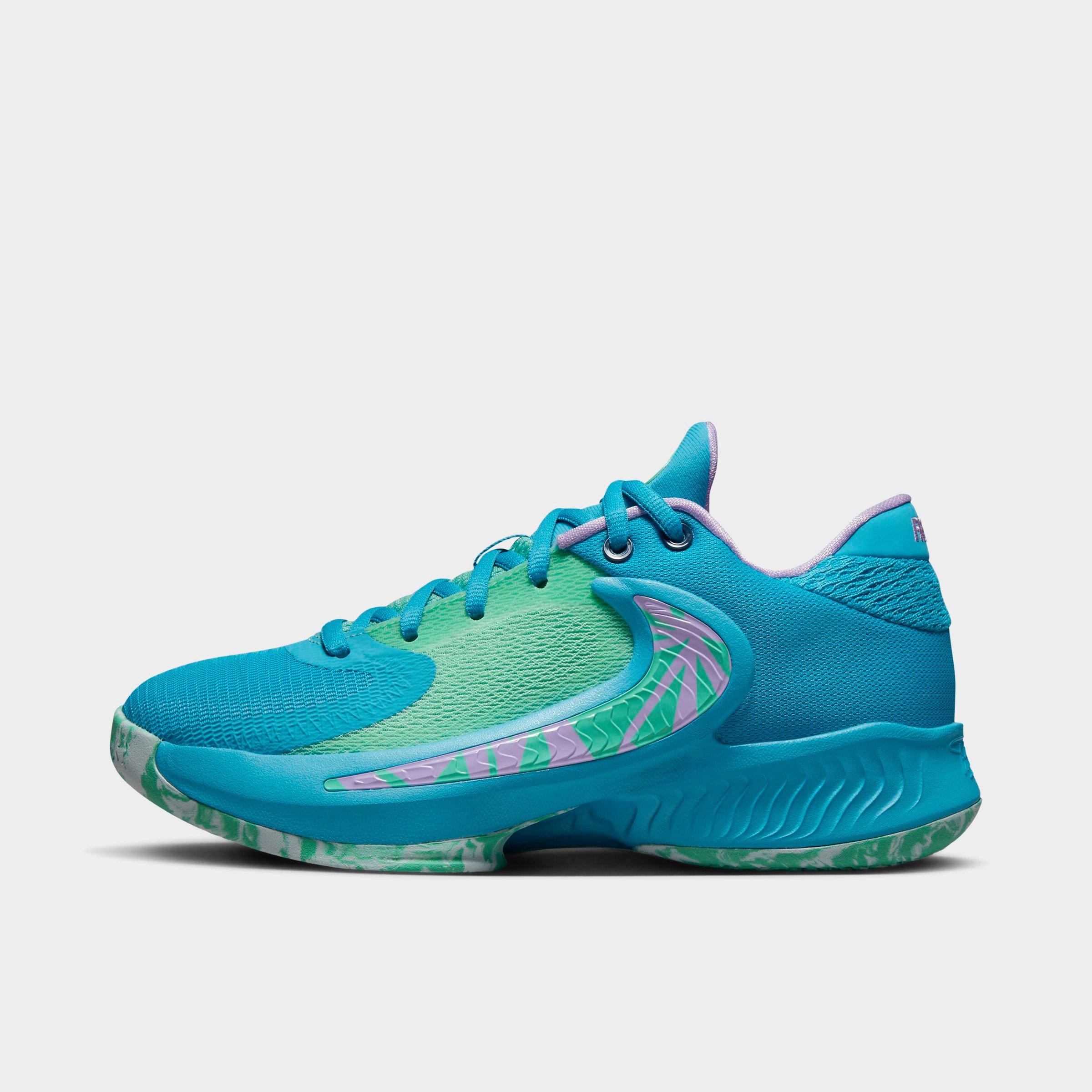 Nike Big Kids' Freak 4 Basketball Shoes In Laser Blue/light Menta/glacier Blue/lilac